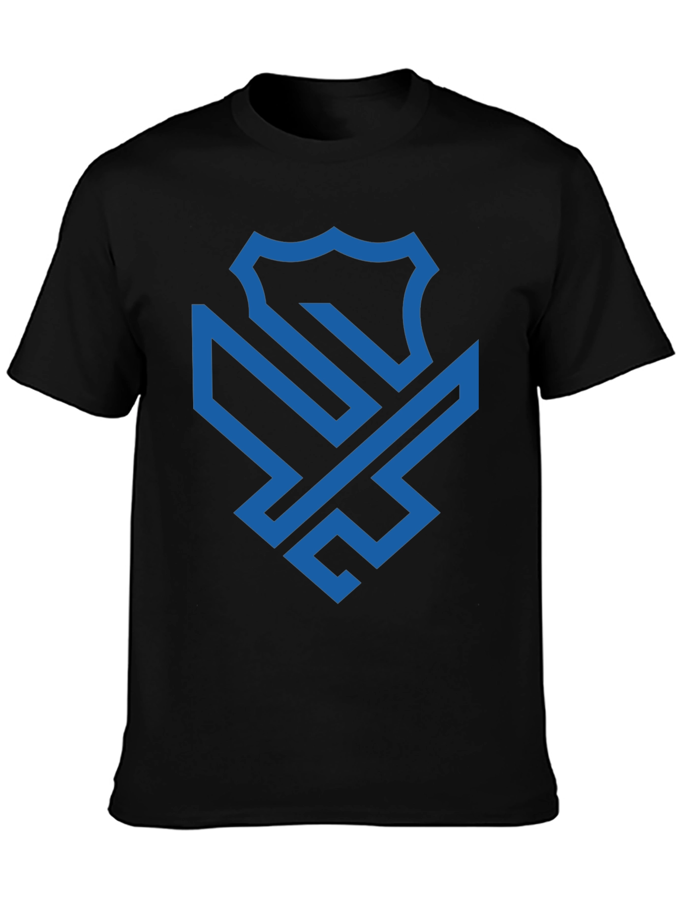 Modern Shield Graphic Black Tee