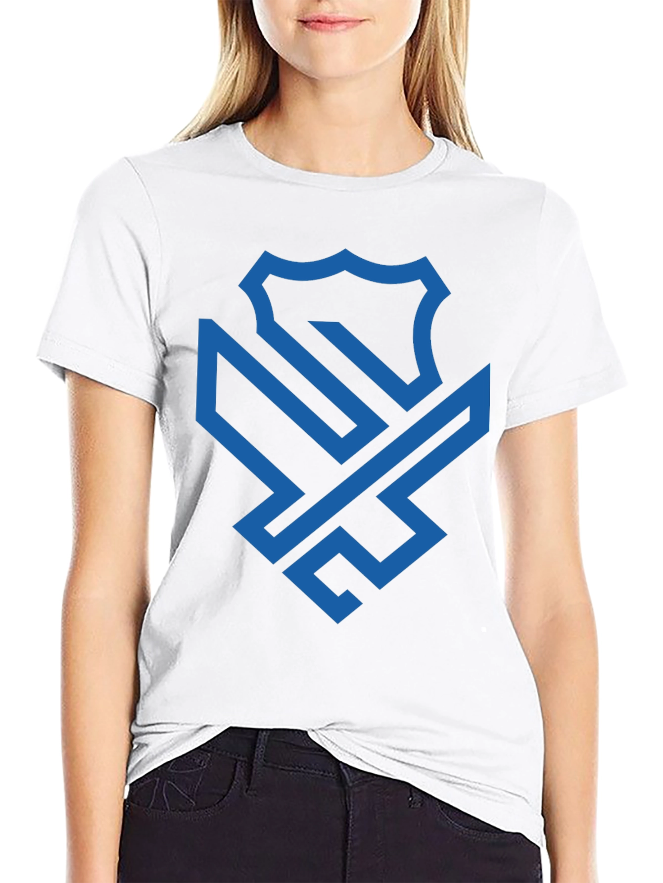 Modern Shield Graphic Black Tee