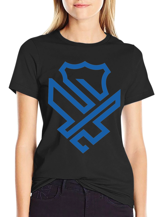 Modern Shield Graphic Black Tee