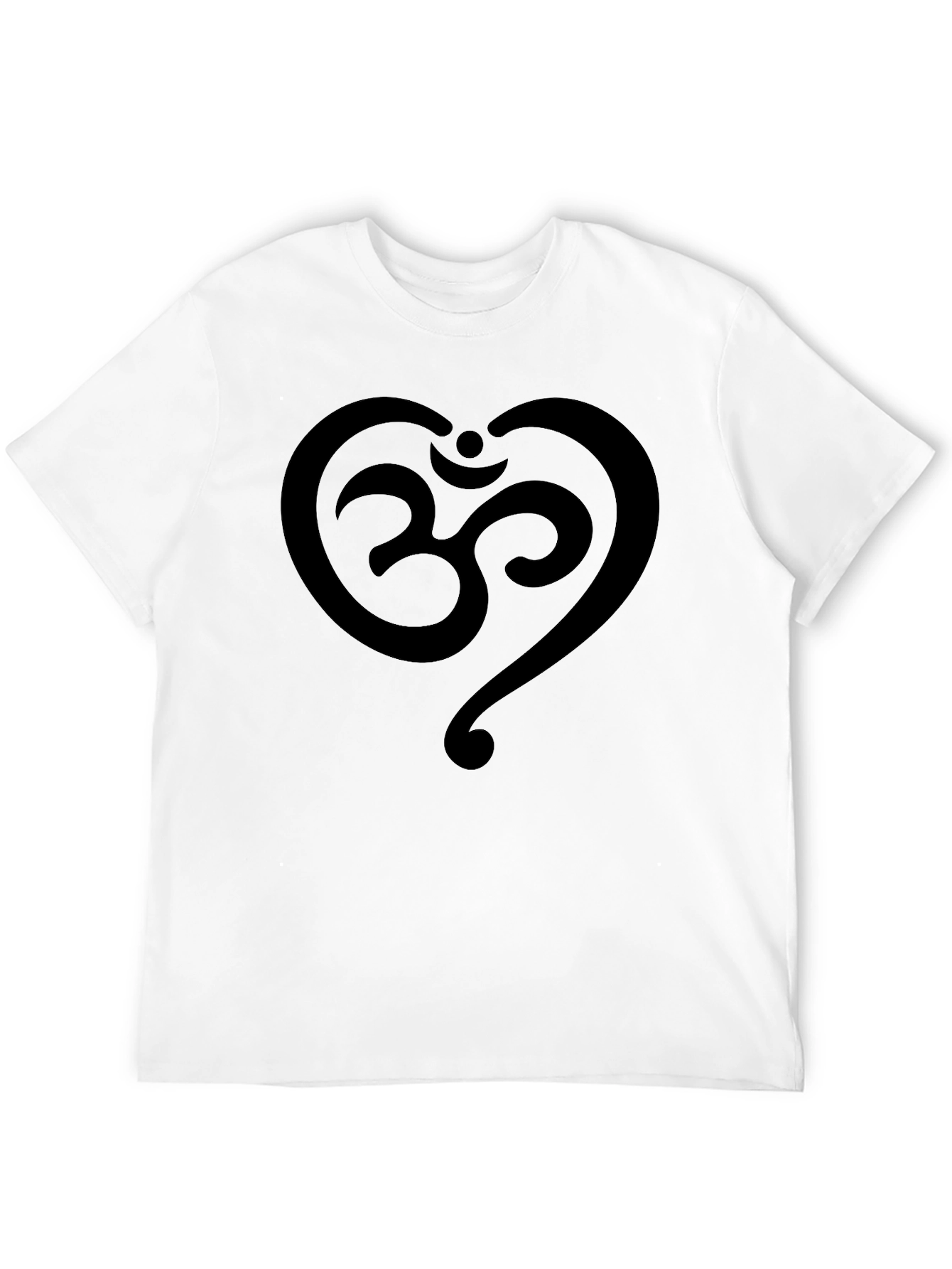 Om Heart T-Shirt - Yoga Inspired Black Tee
