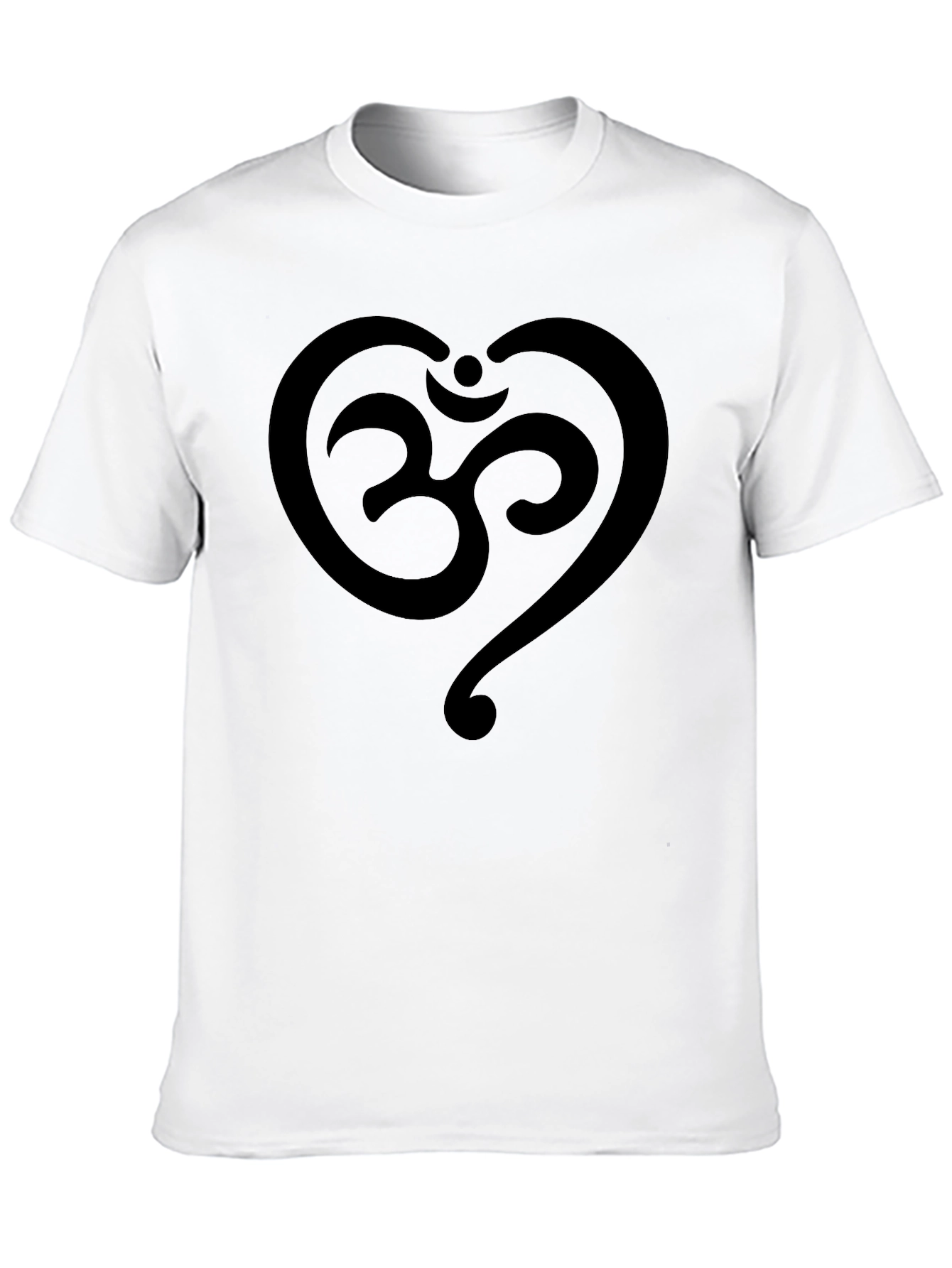 Om Heart T-Shirt - Yoga Inspired Black Tee