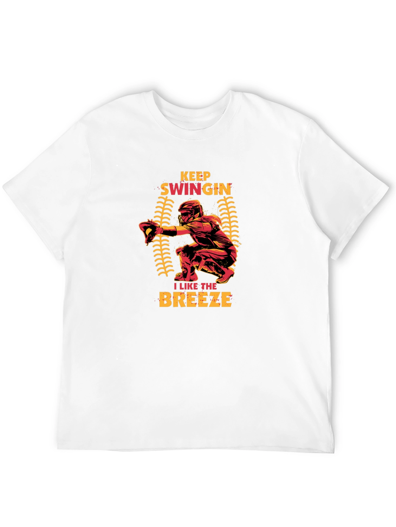 Keep Swingin Baseball Graphic T-Shirt