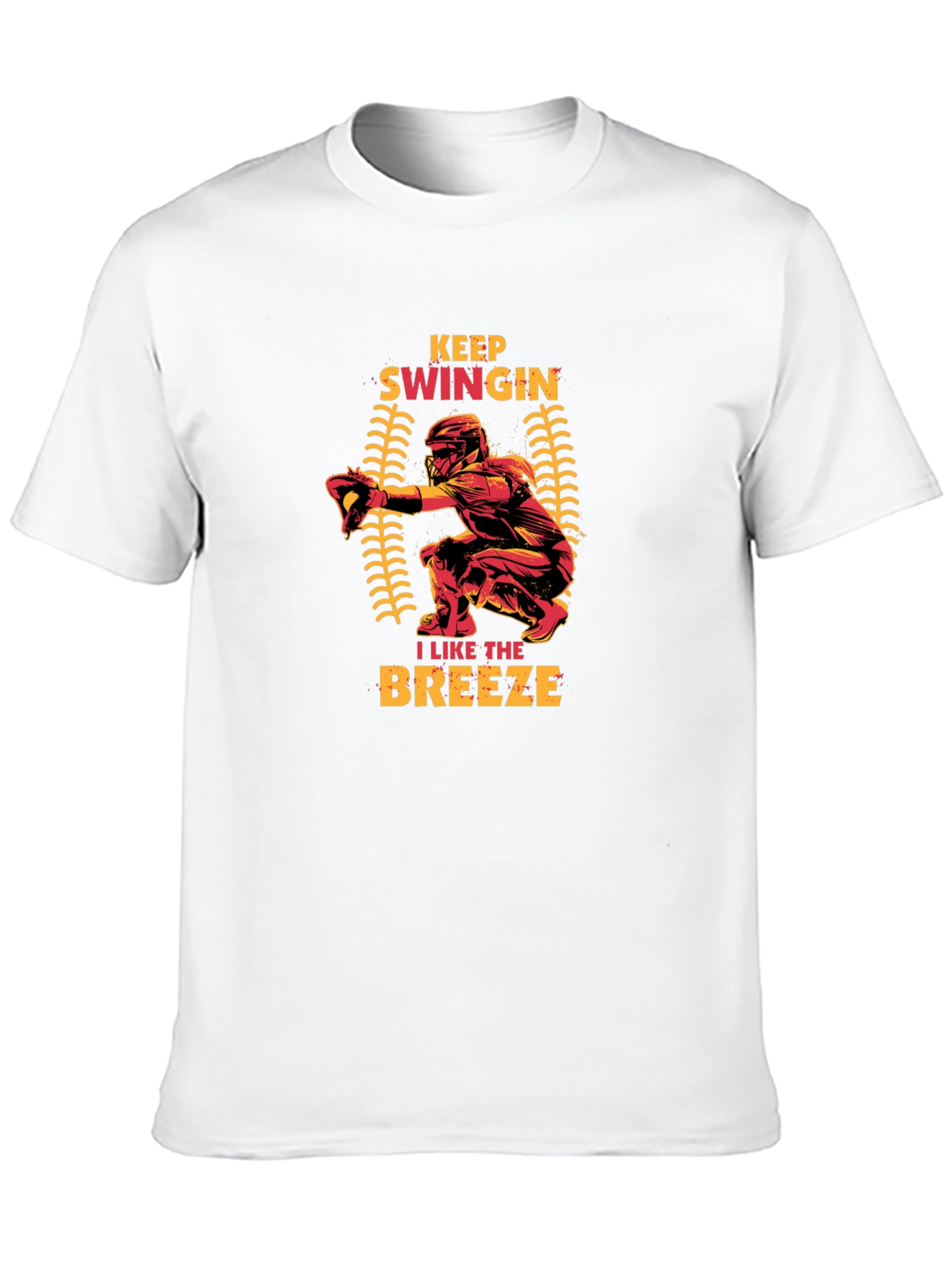 Keep Swingin Baseball Graphic T-Shirt
