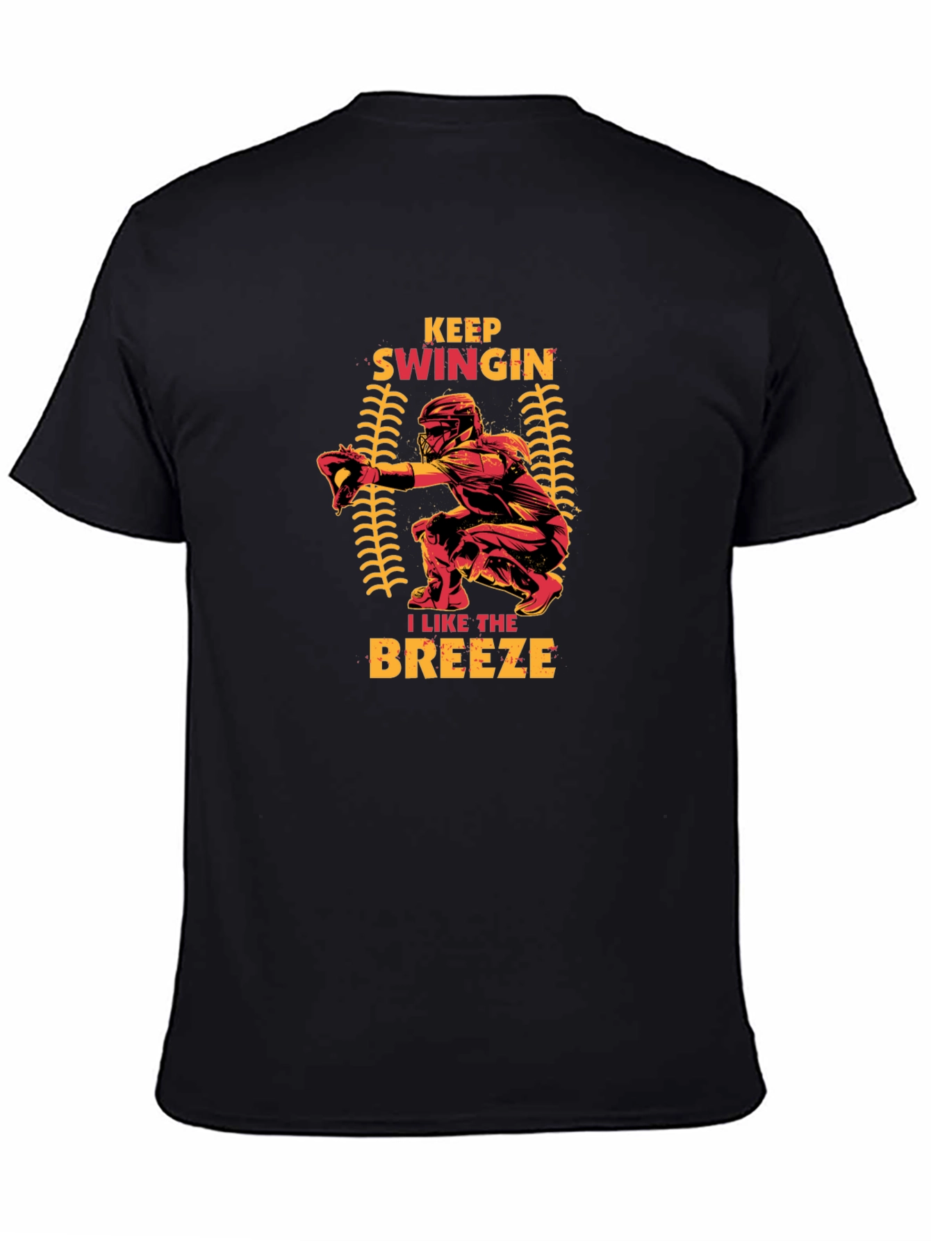 Keep Swingin Baseball Graphic T-Shirt