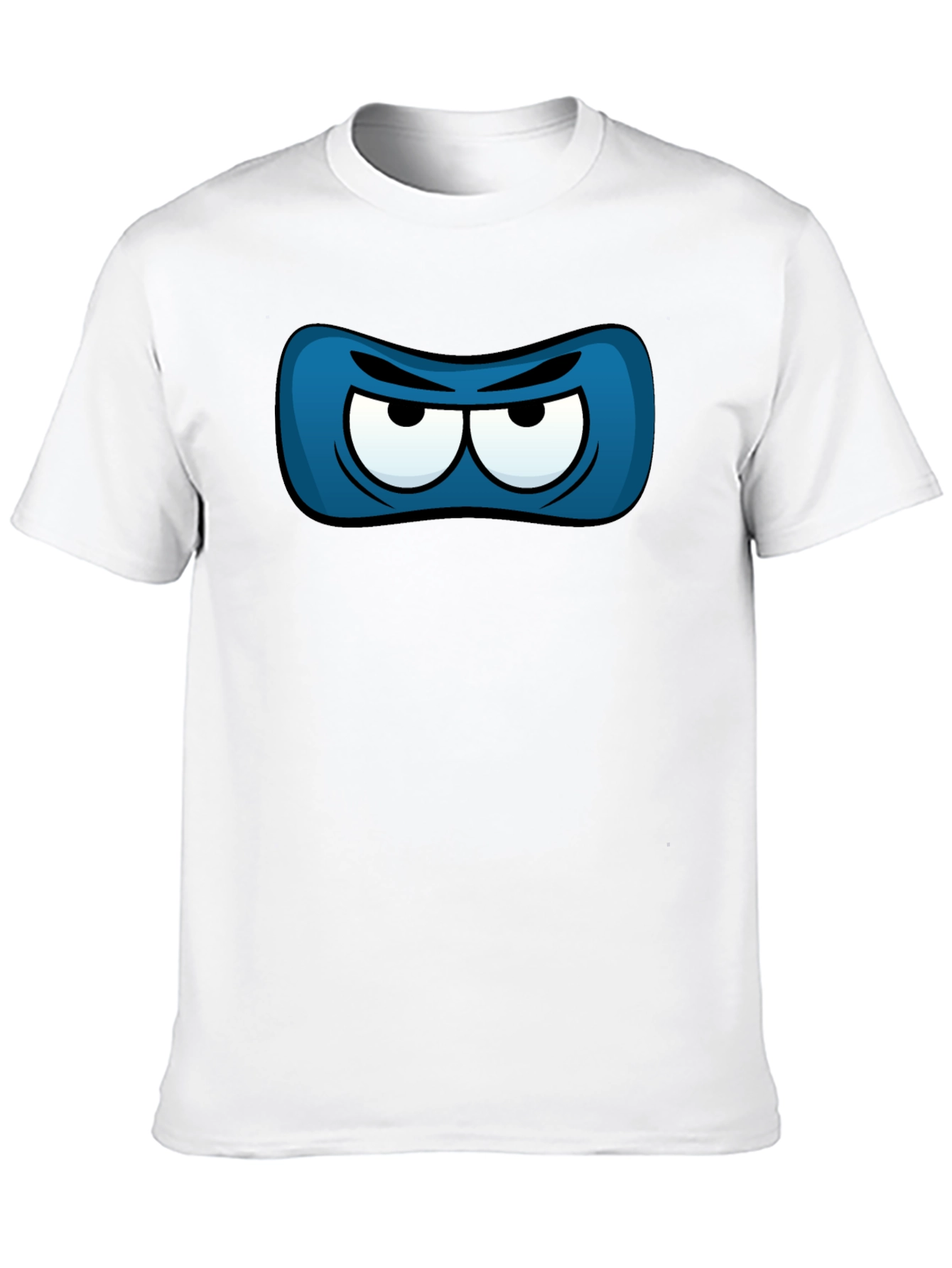 Ninja Eye Mask Graphic Tee - Black Cotton T-Shirt