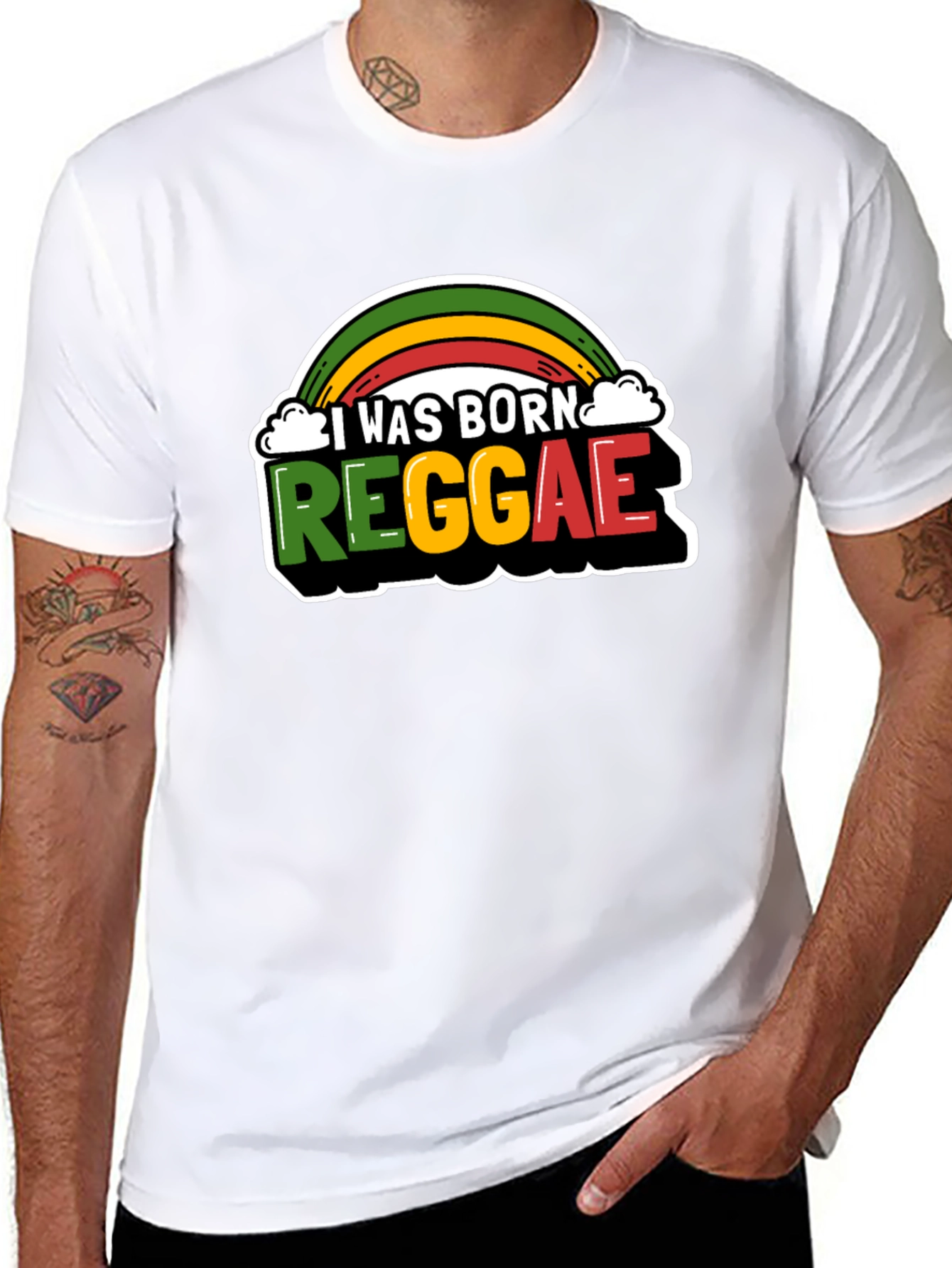 I Was Born Reggae T-Shirt - Rasta Pride