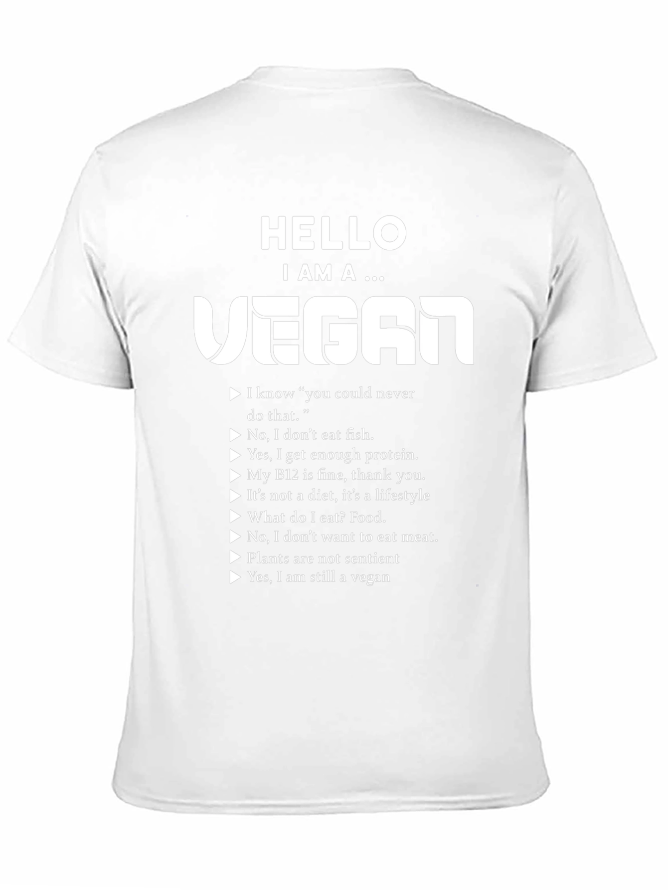 Vegan Statement T-Shirt - Black