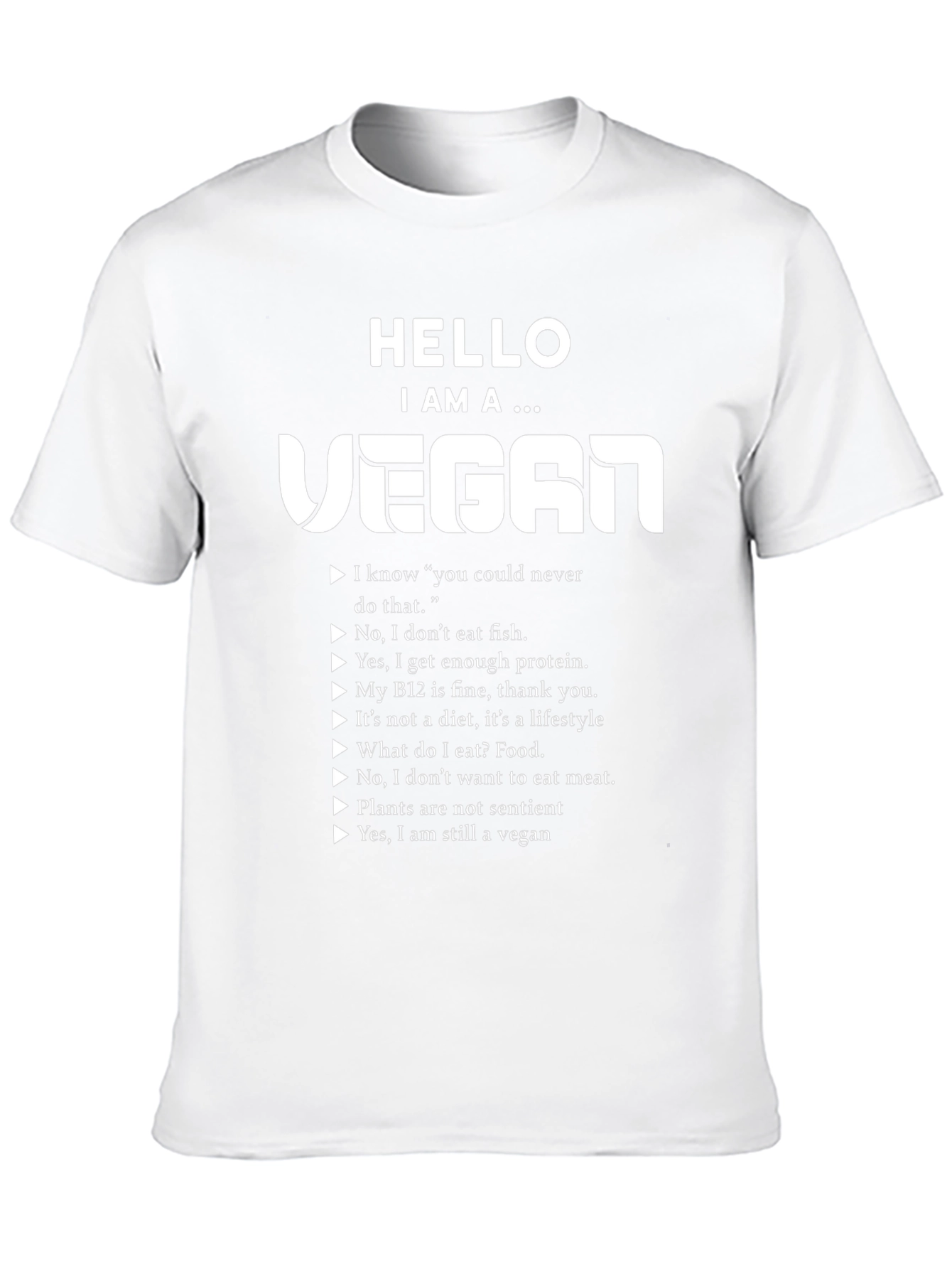 Vegan Statement T-Shirt - Black