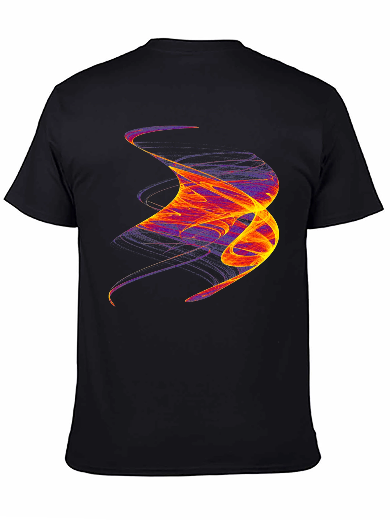 Abstract Swirl Graphic Tee - Bold Artistic Statement Shirt