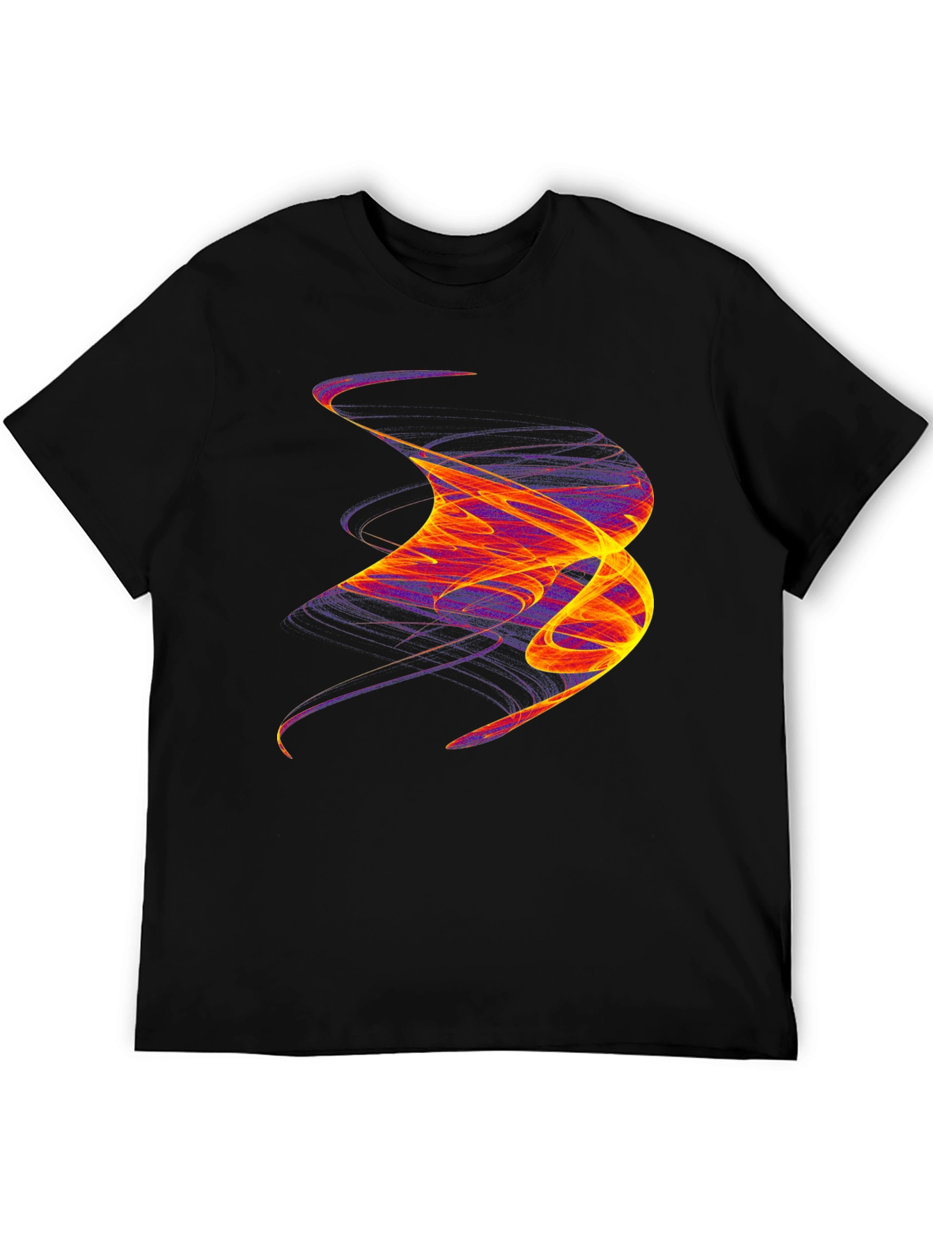 Abstract Swirl Graphic Tee - Bold Artistic Statement Shirt