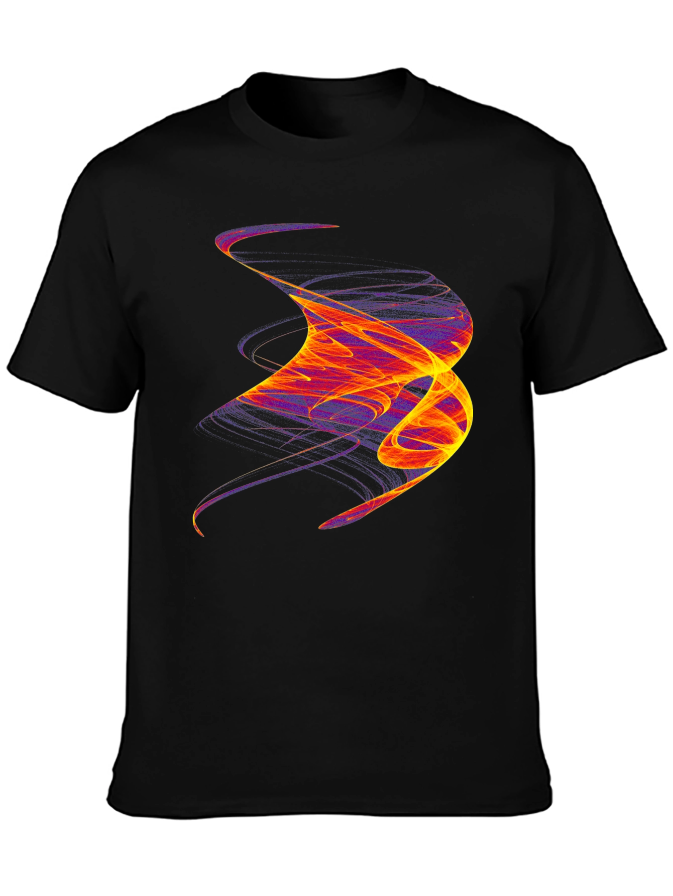 Abstract Swirl Graphic Tee - Bold Artistic Statement Shirt