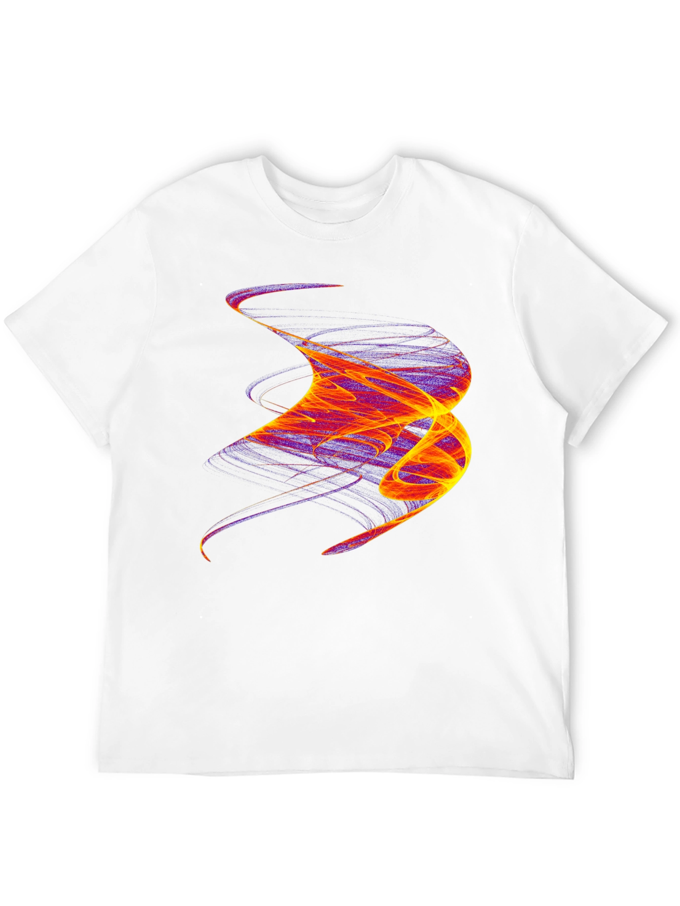 Abstract Swirl Graphic Tee - Bold Artistic Statement Shirt