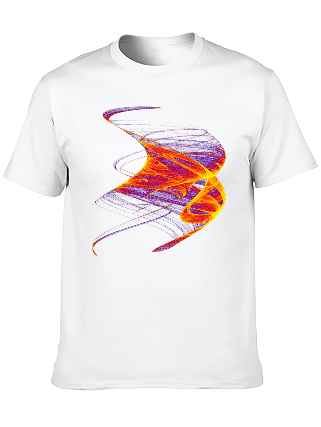 Abstract Swirl Graphic Tee - Bold Artistic Statement Shirt