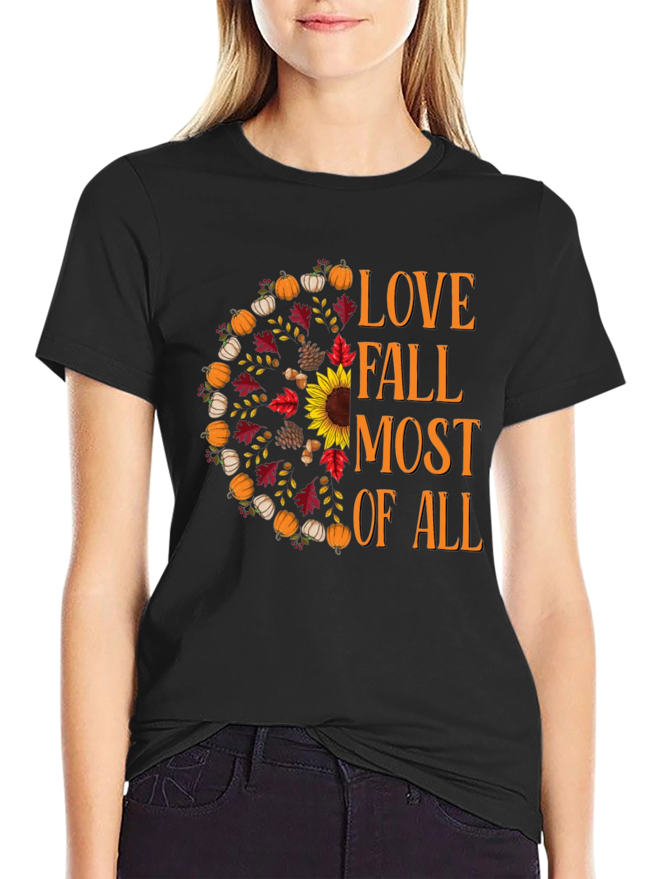 Love Fall Most of All Graphic T-Shirt