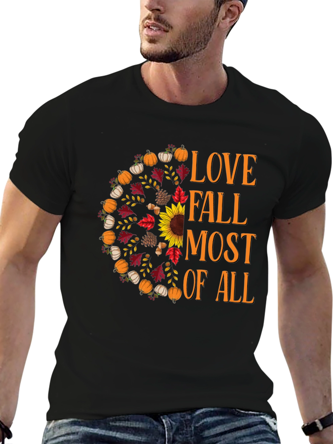 Love Fall Most of All Graphic T-Shirt