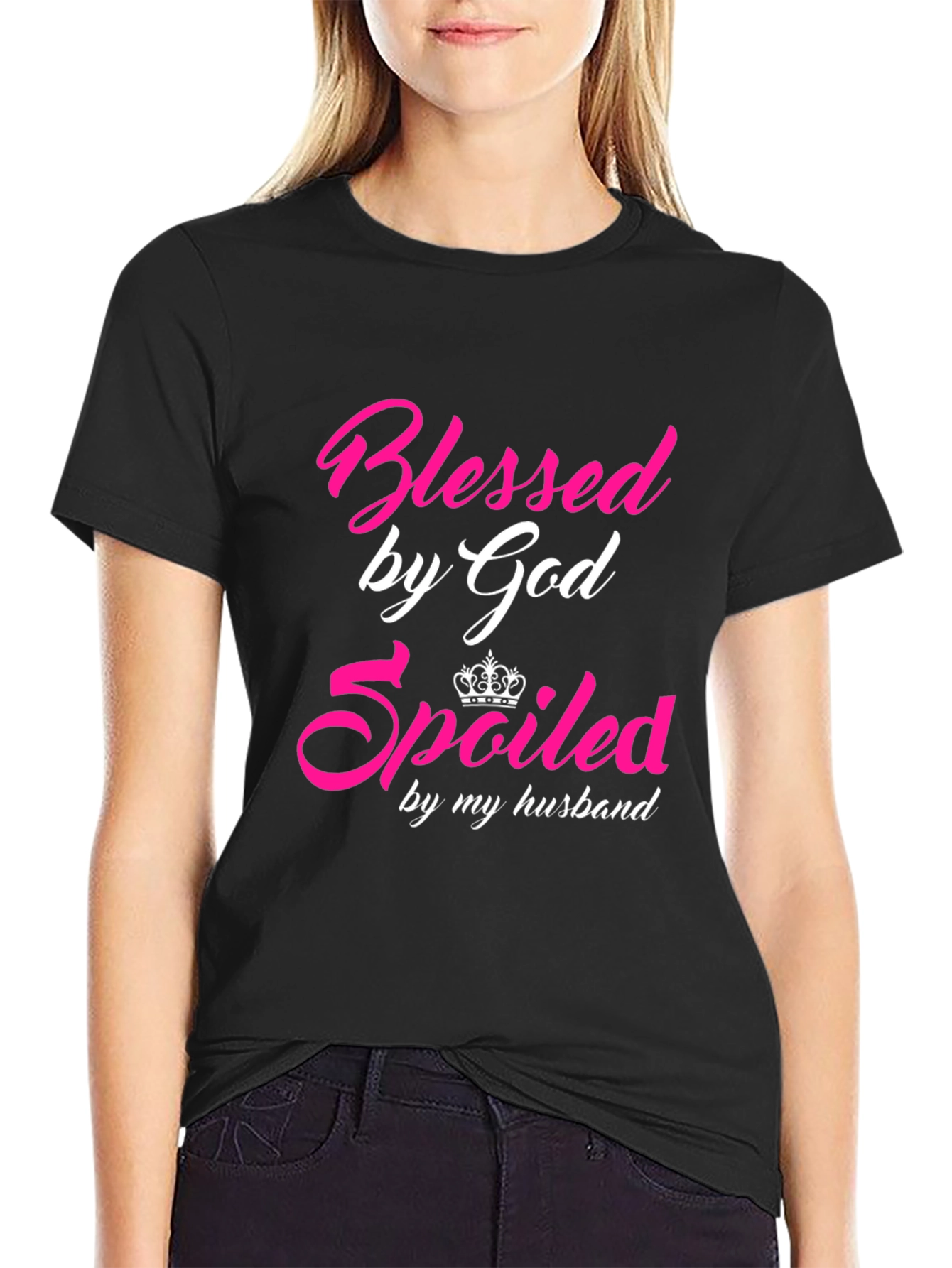 Blessed & Spoiled T-Shirt - Husbands Gift