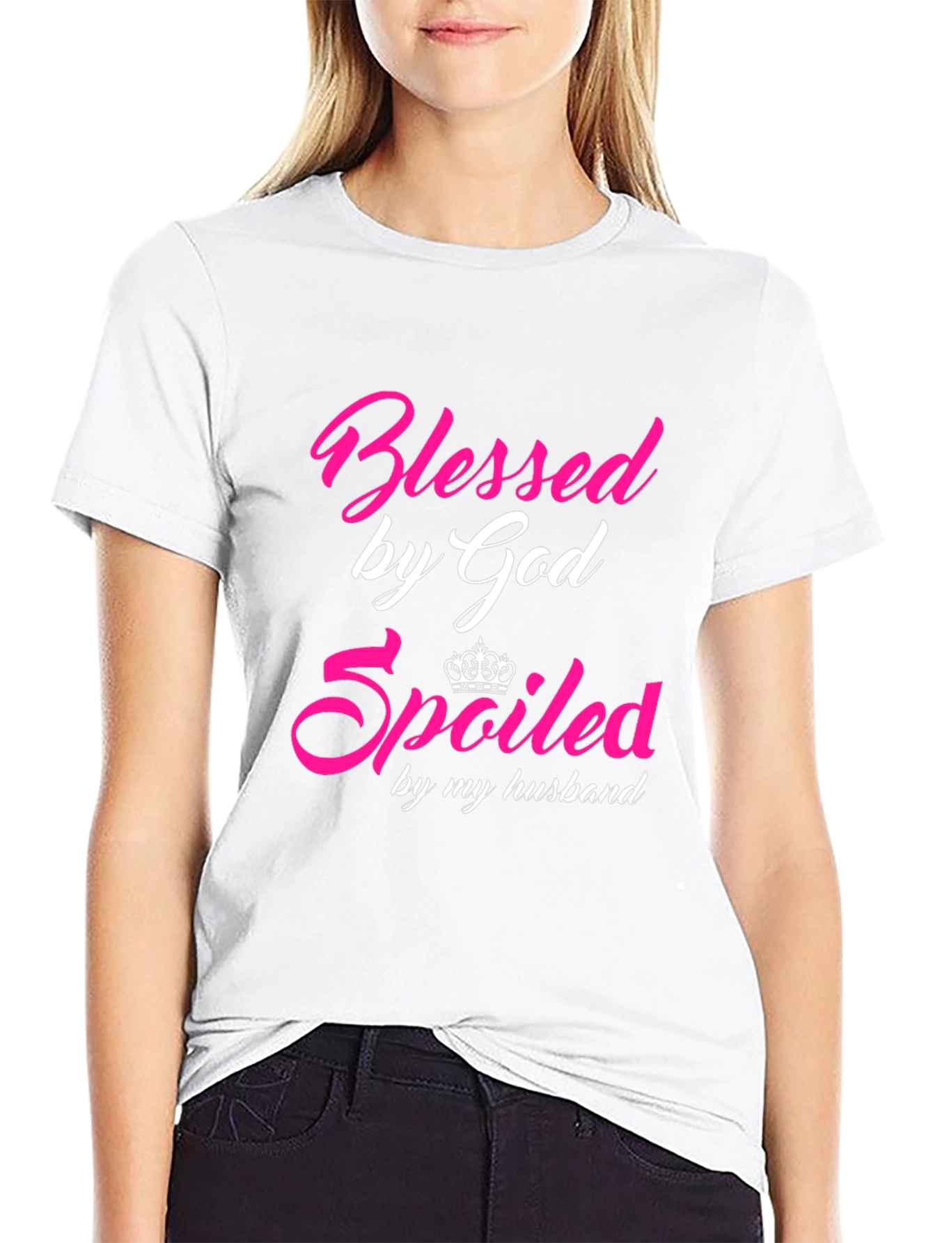 Blessed & Spoiled T-Shirt - Husbands Gift