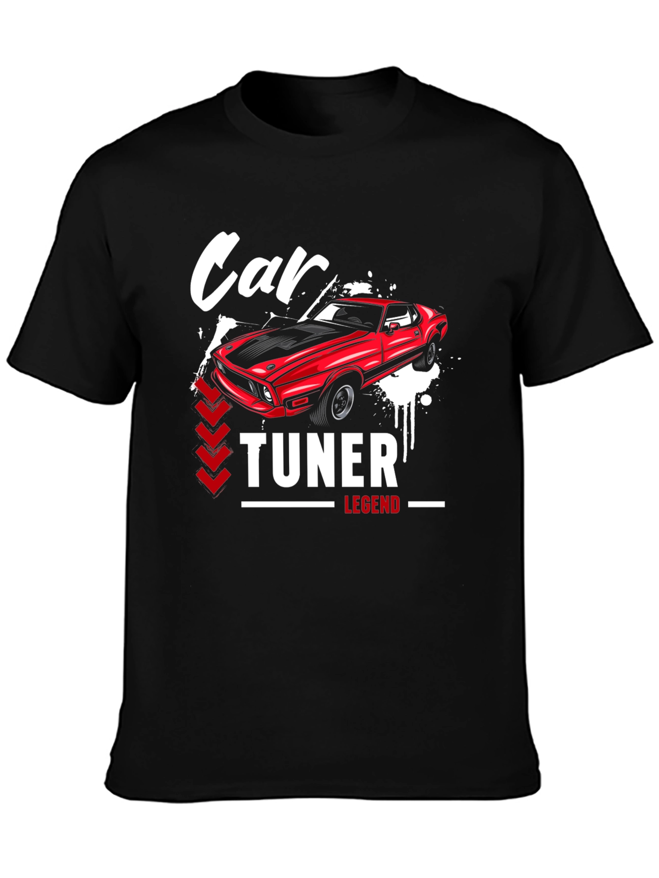 Car Tuner Legend Graphic T-Shirt - Black
