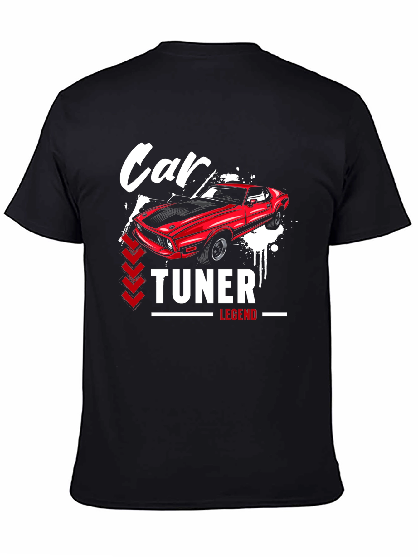 Car Tuner Legend Graphic T-Shirt - Black