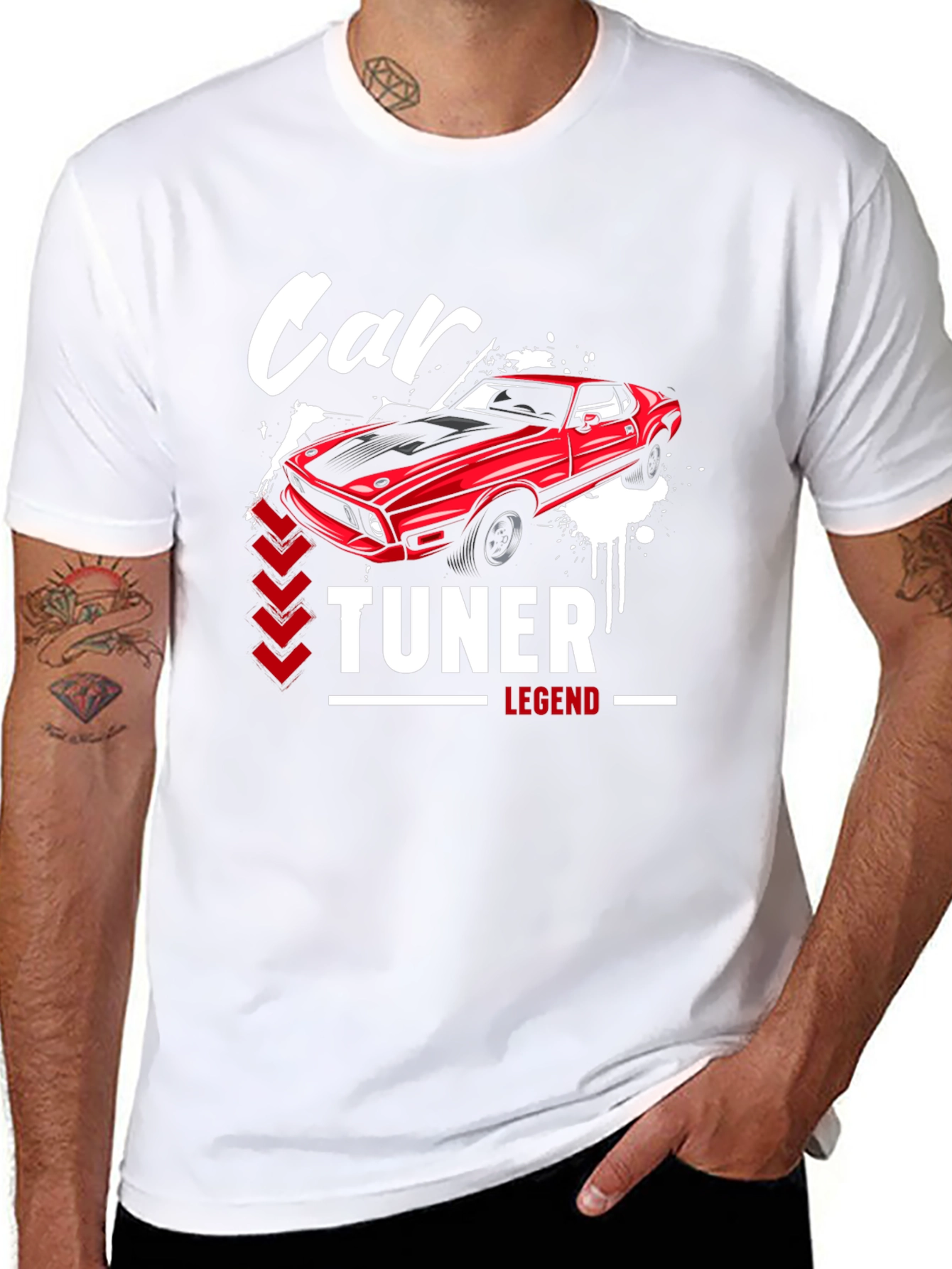 Car Tuner Legend Graphic T-Shirt - Black