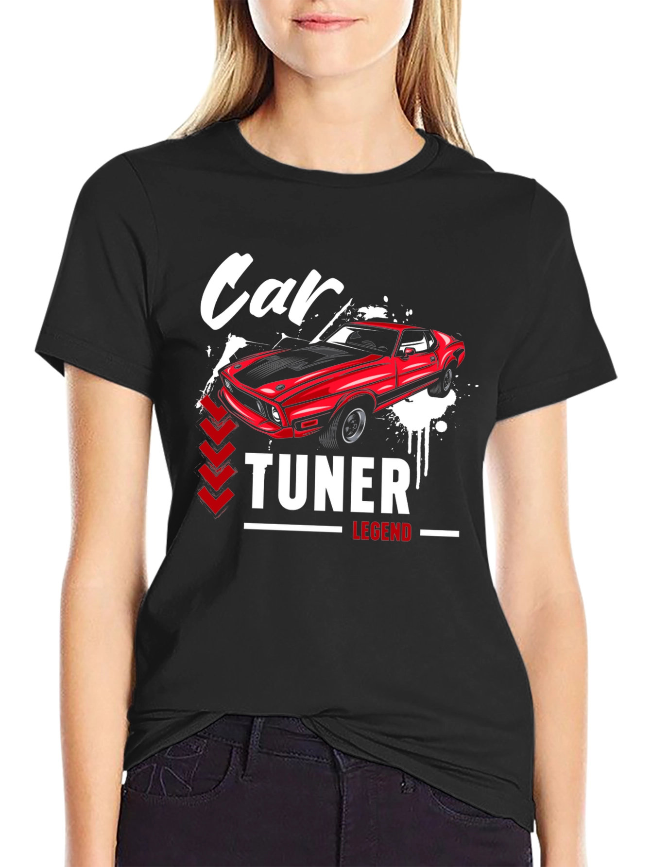 Car Tuner Legend Graphic T-Shirt - Black