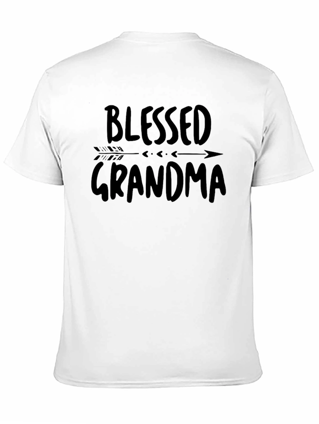 Blessed Grandma Black Graphic Tee