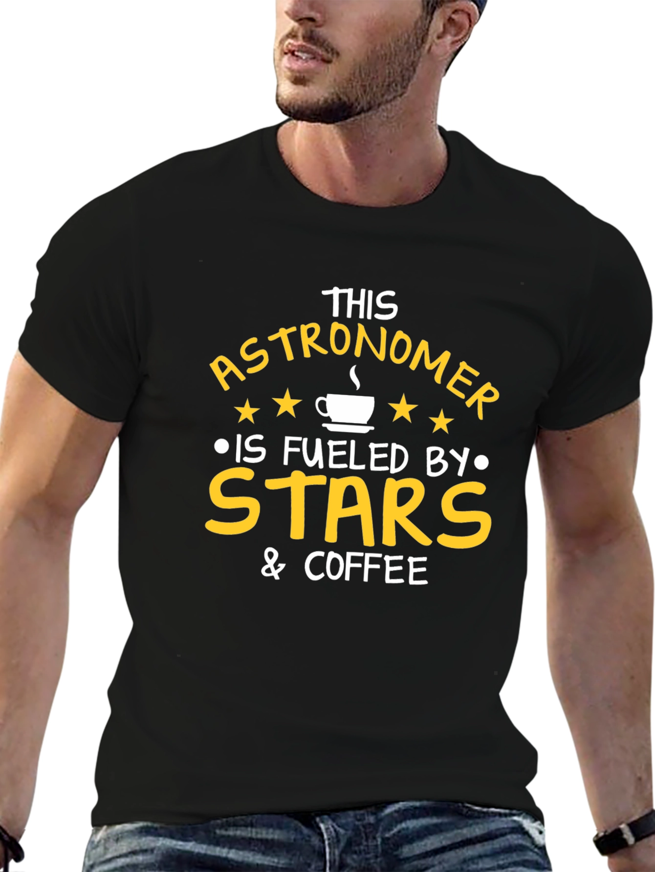 Astronomer Fuelled by Stars & Coffee T-Shirt