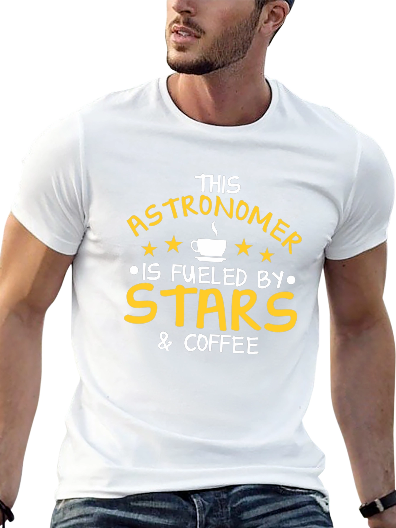 Astronomer Fuelled by Stars & Coffee T-Shirt