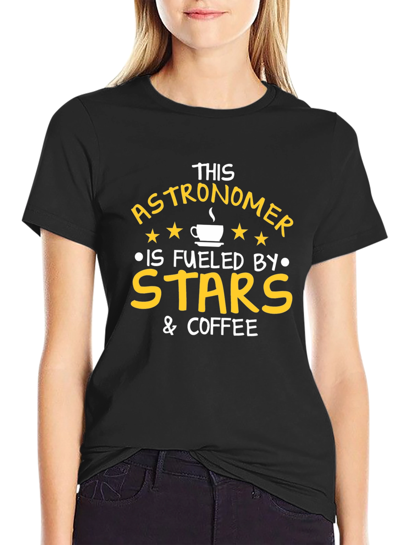 Astronomer Fuelled by Stars & Coffee T-Shirt