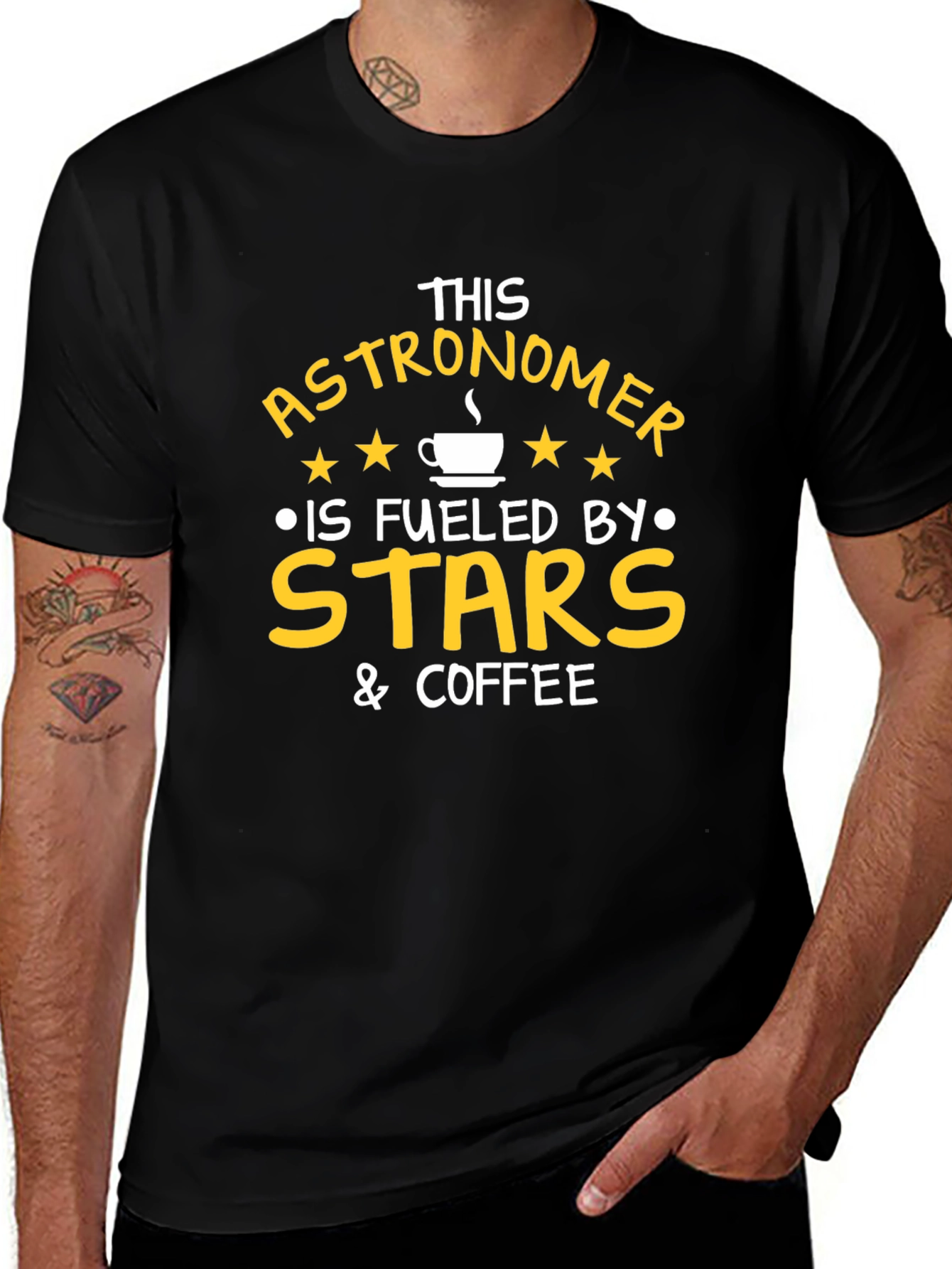 Astronomer Fuelled by Stars & Coffee T-Shirt