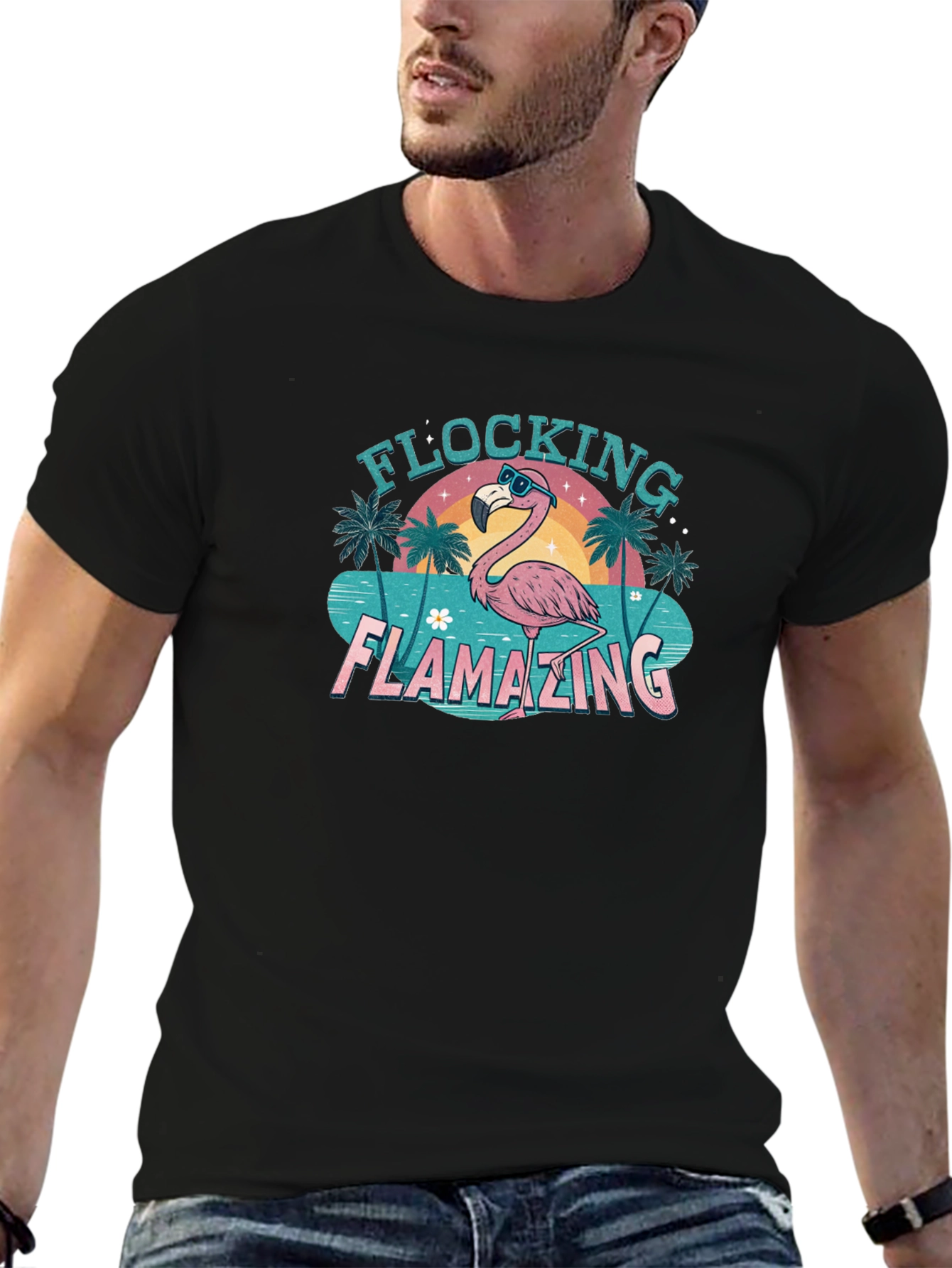 Flocking Flamazing Black T-Shirt