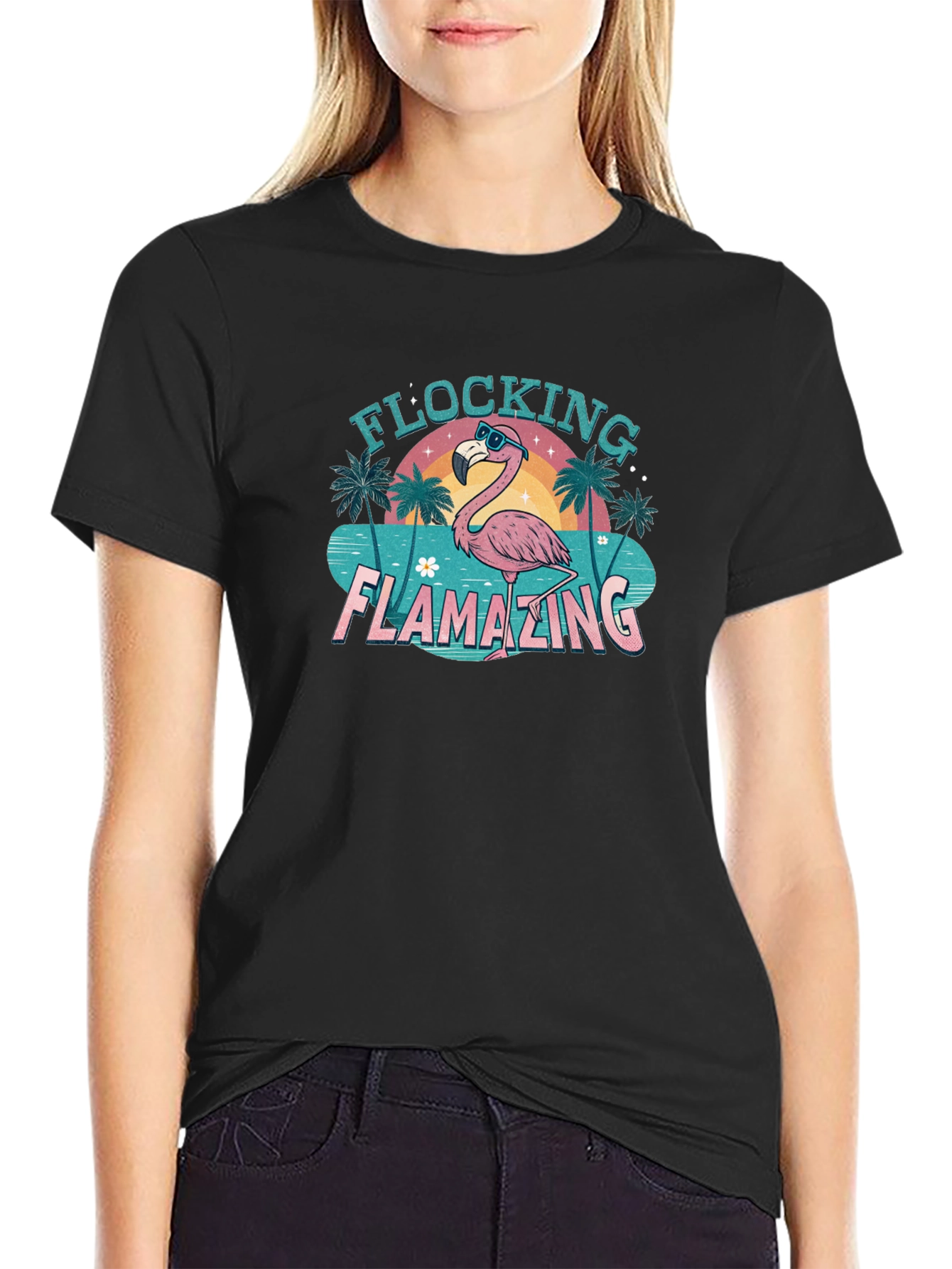 Flocking Flamazing Black T-Shirt