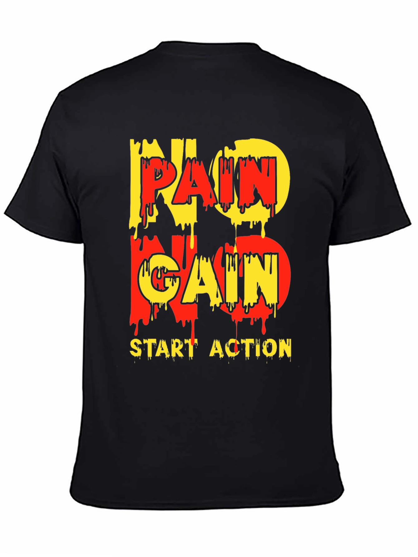 No Pain No Gain Motivational Graphic Tee