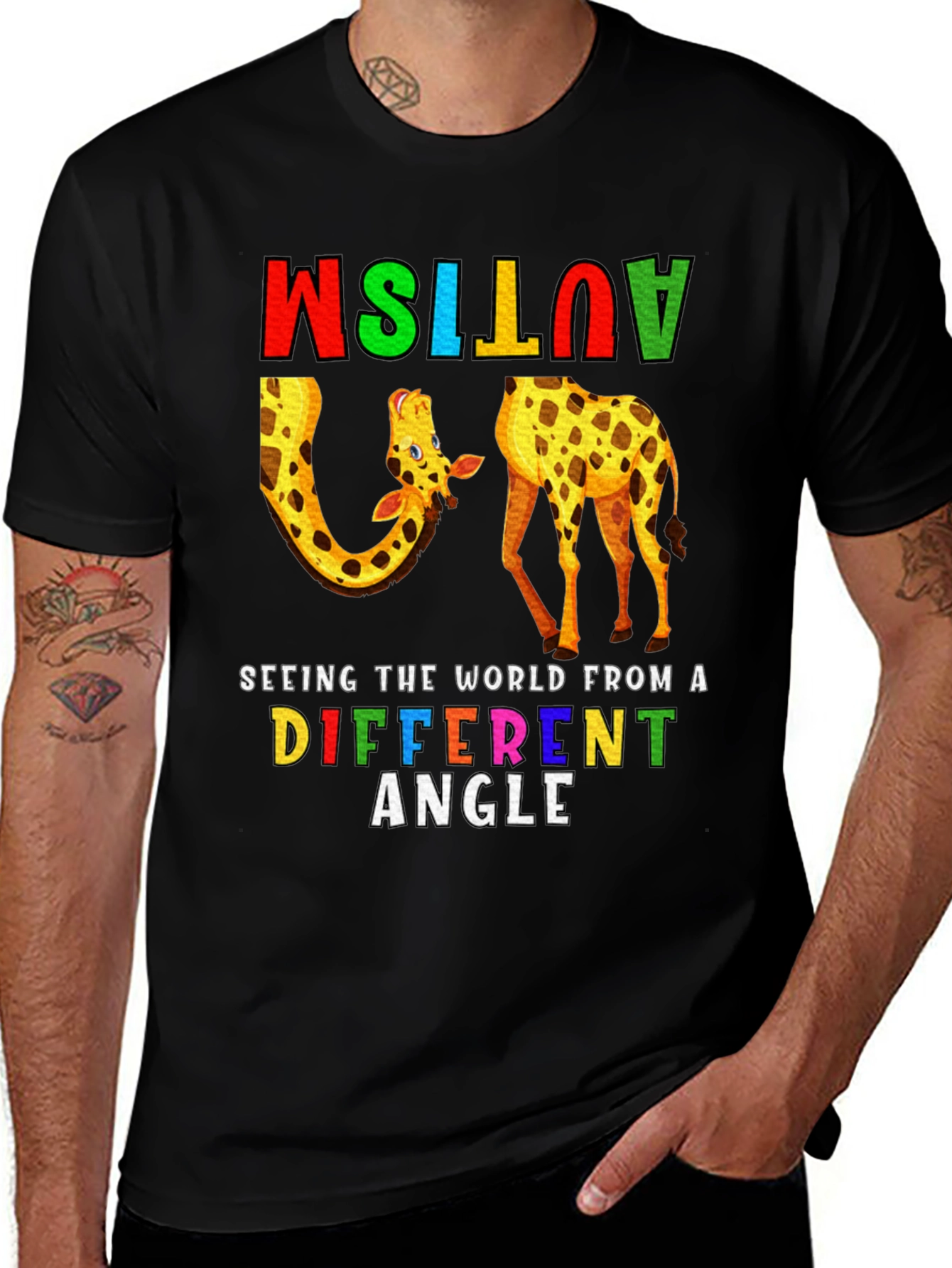 Autism Awareness Giraffe T-Shirt