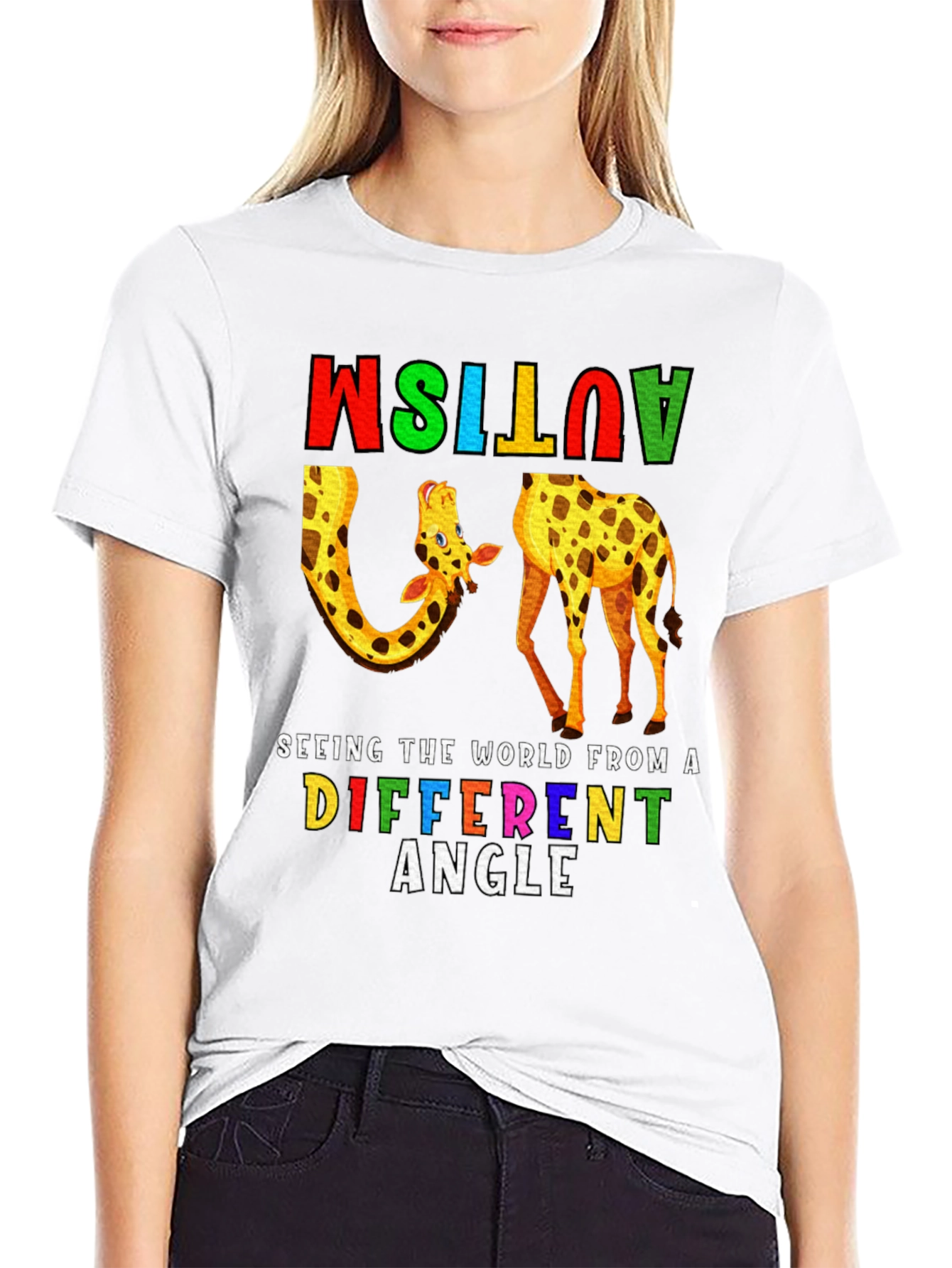 Autism Awareness Giraffe T-Shirt