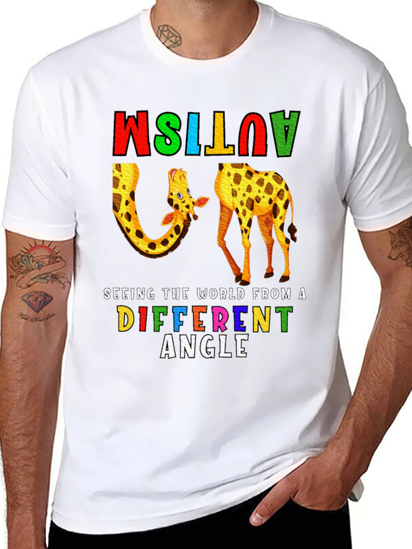 Autism Awareness Giraffe T-Shirt
