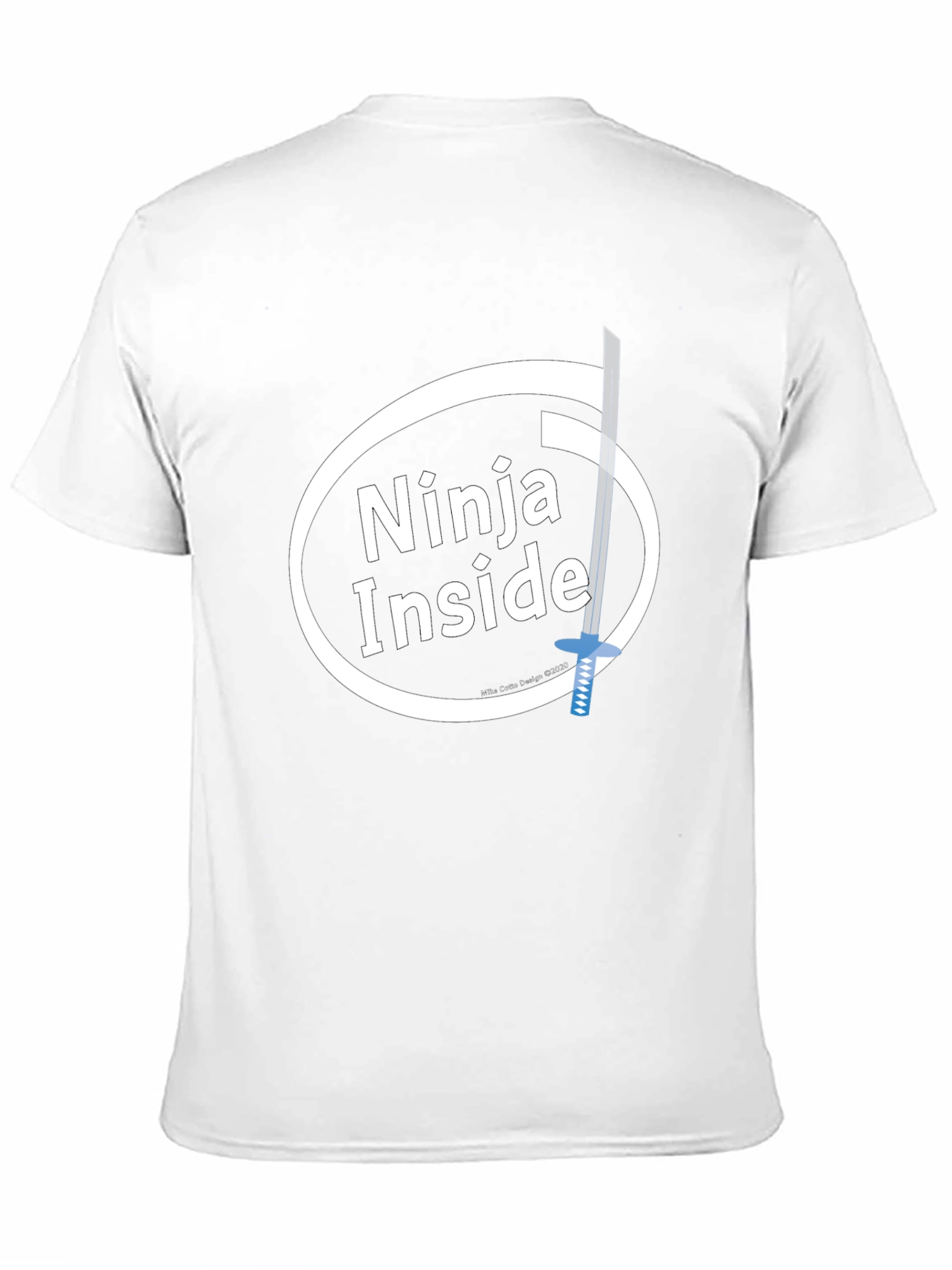 Ninja Inside Funny Intel Parody Graphic T-Shirt