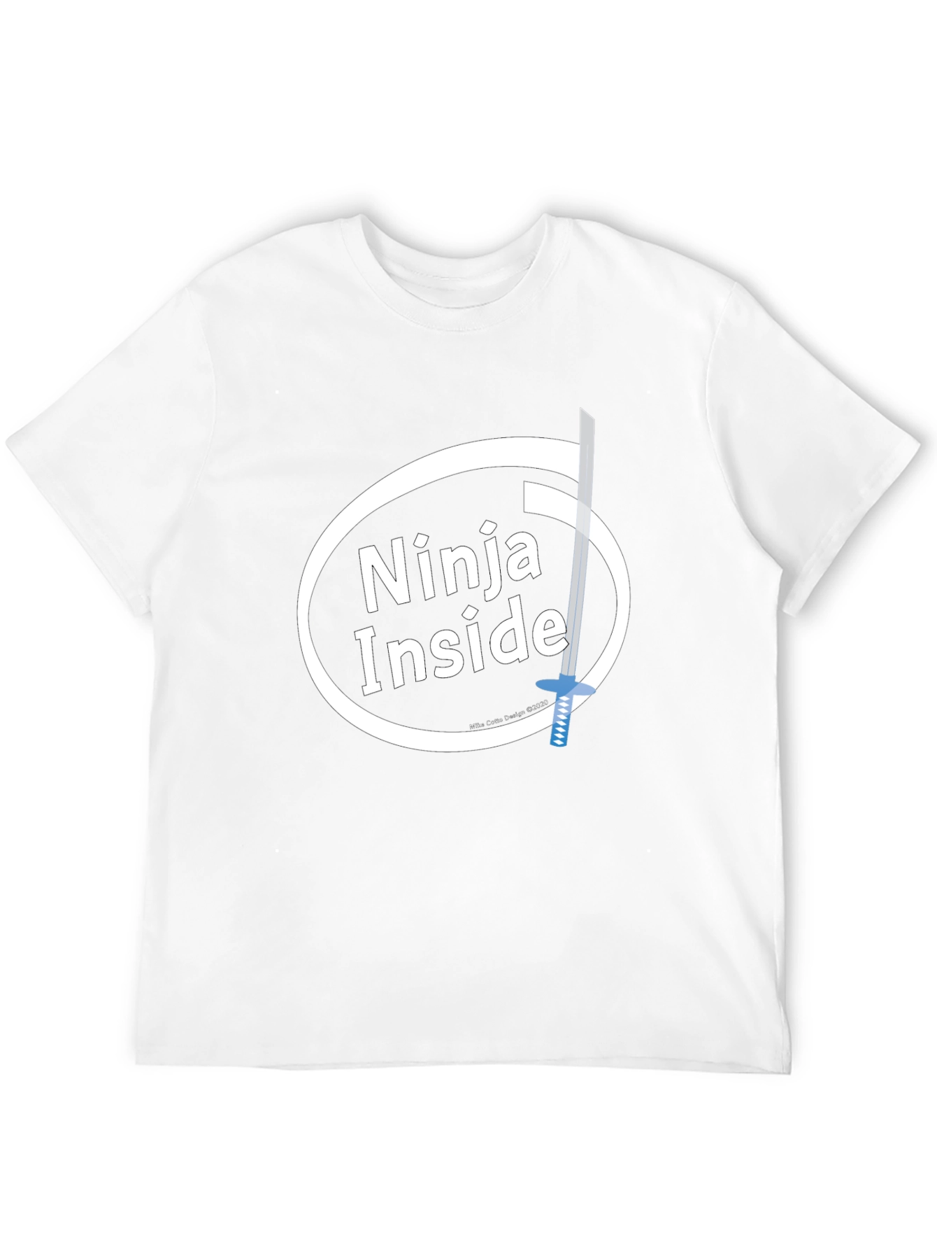 Ninja Inside Funny Intel Parody Graphic T-Shirt