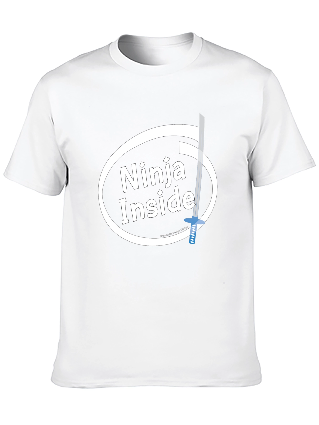 Ninja Inside Funny Intel Parody Graphic T-Shirt