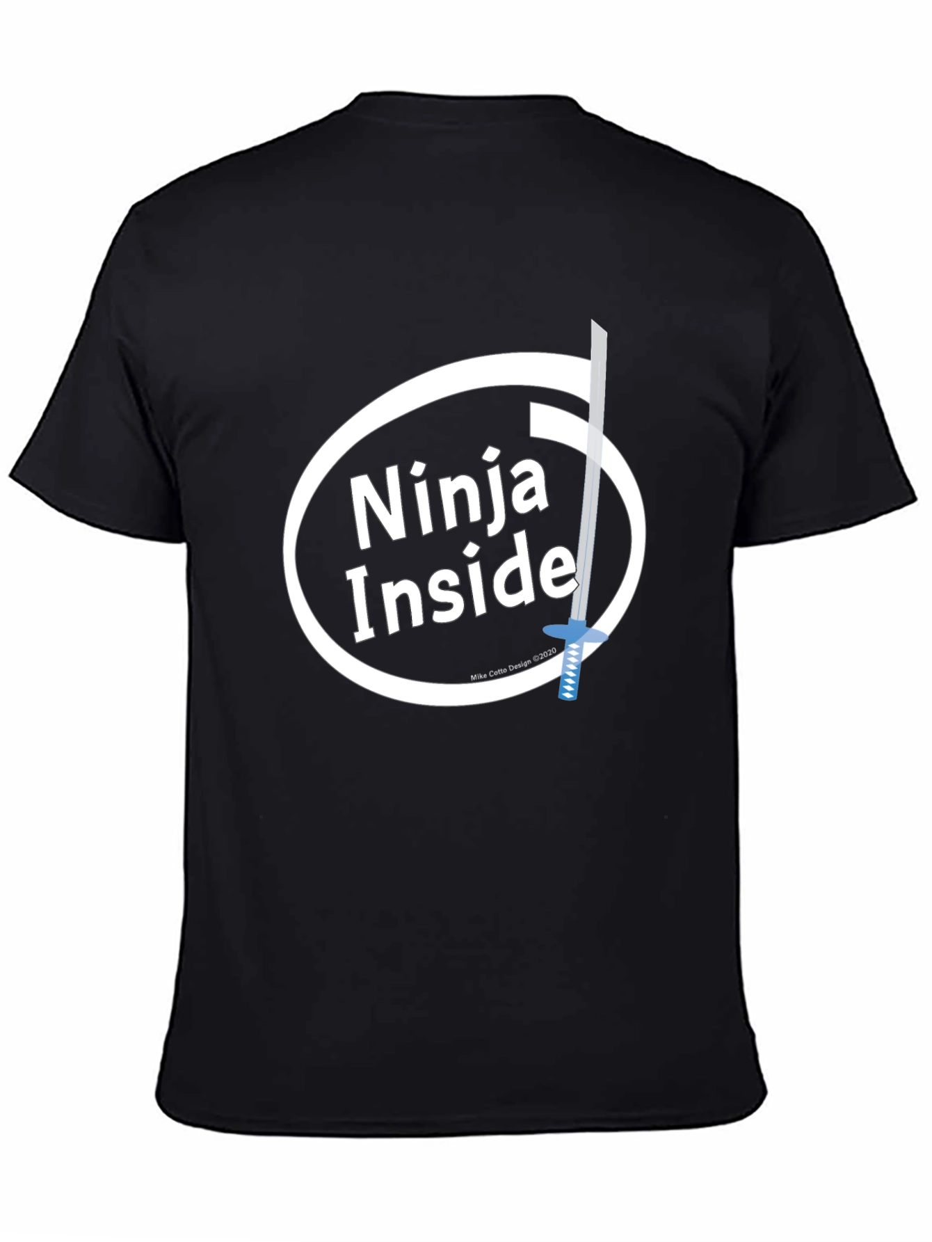 Ninja Inside Funny Intel Parody Graphic T-Shirt
