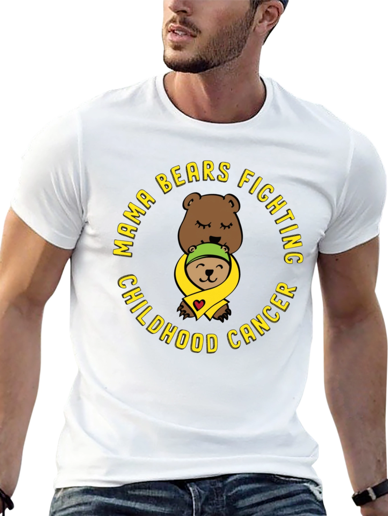 Mama Bears Fighting Childhood Cancer T-Shirt