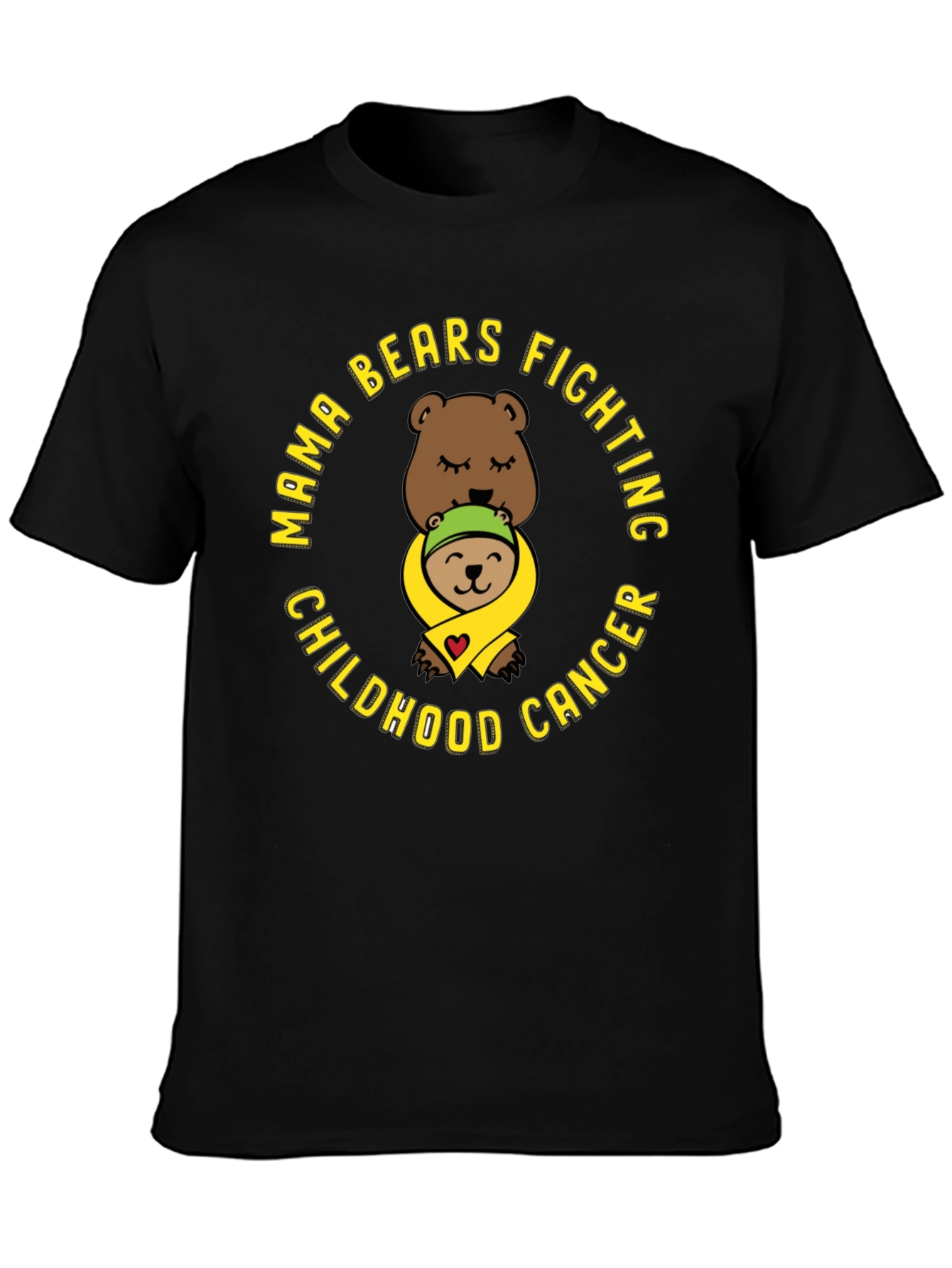 Mama Bears Fighting Childhood Cancer T-Shirt