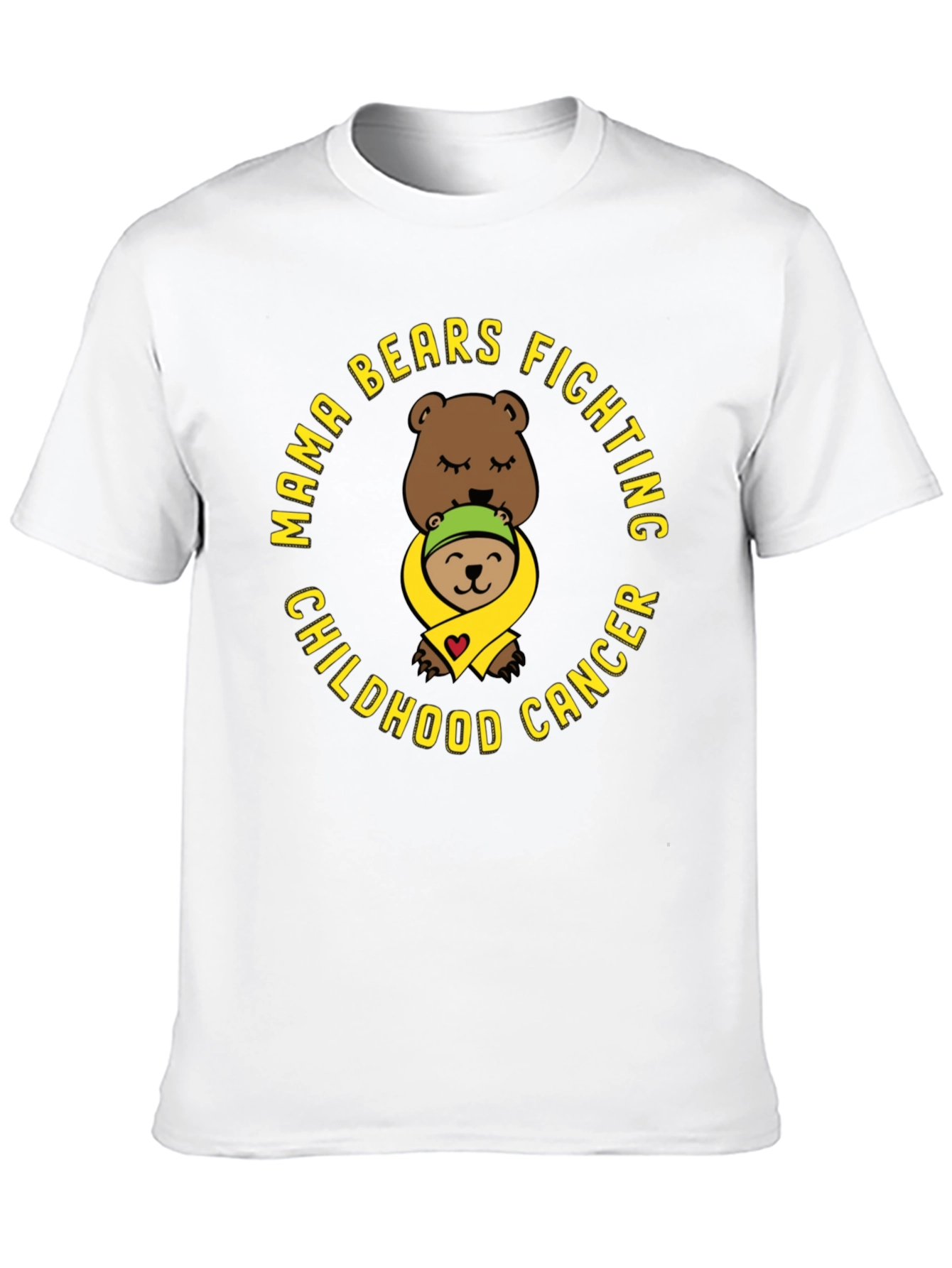 Mama Bears Fighting Childhood Cancer T-Shirt