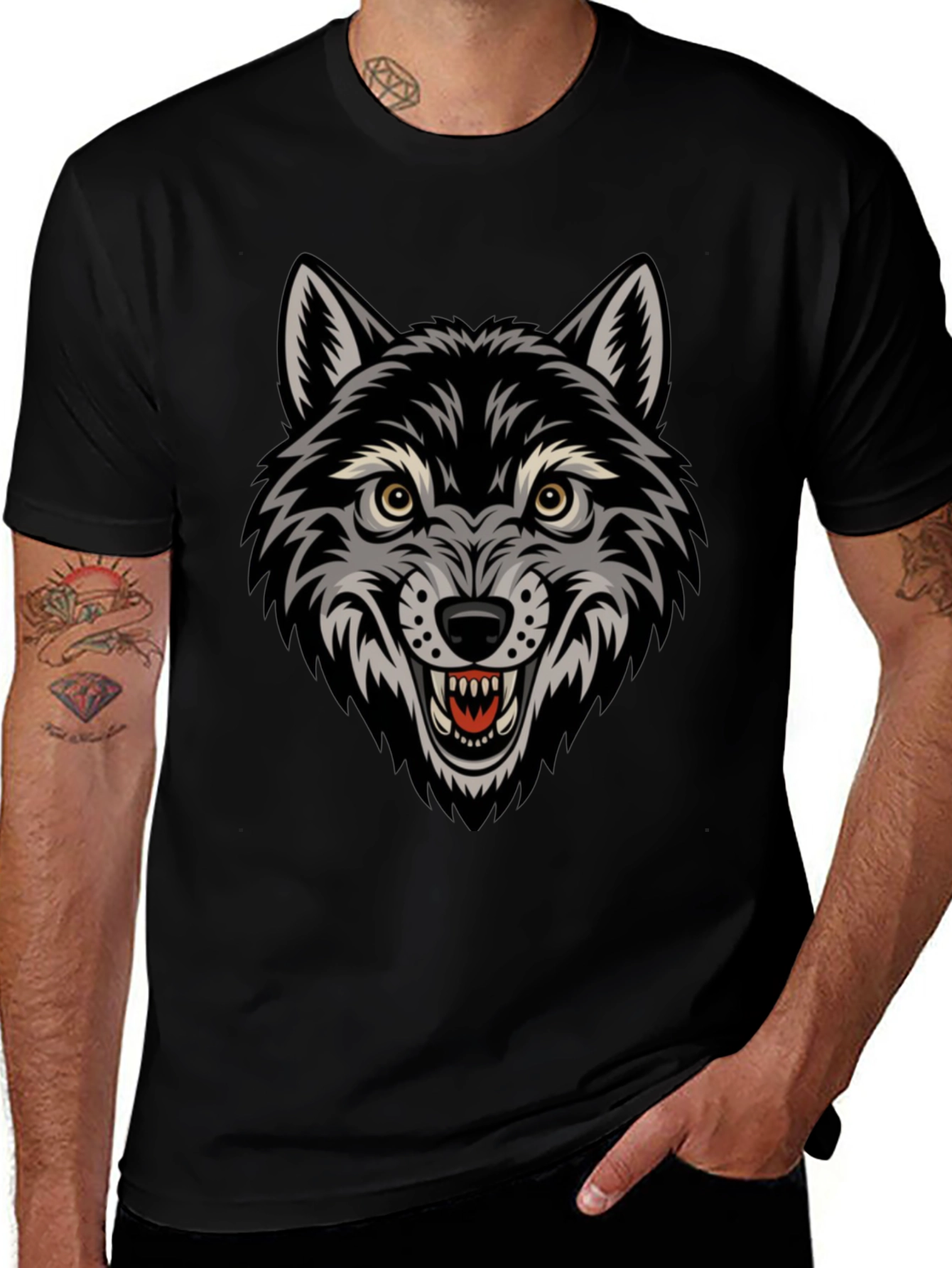 Wolf Graphic Tee - Fierce Style