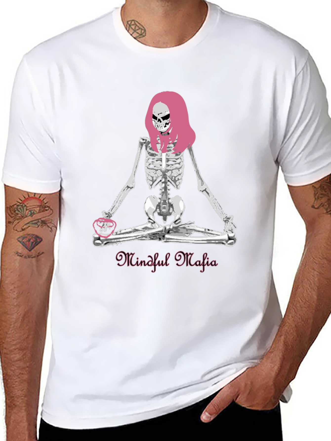 Mindful Mafia Skeleton T-Shirt