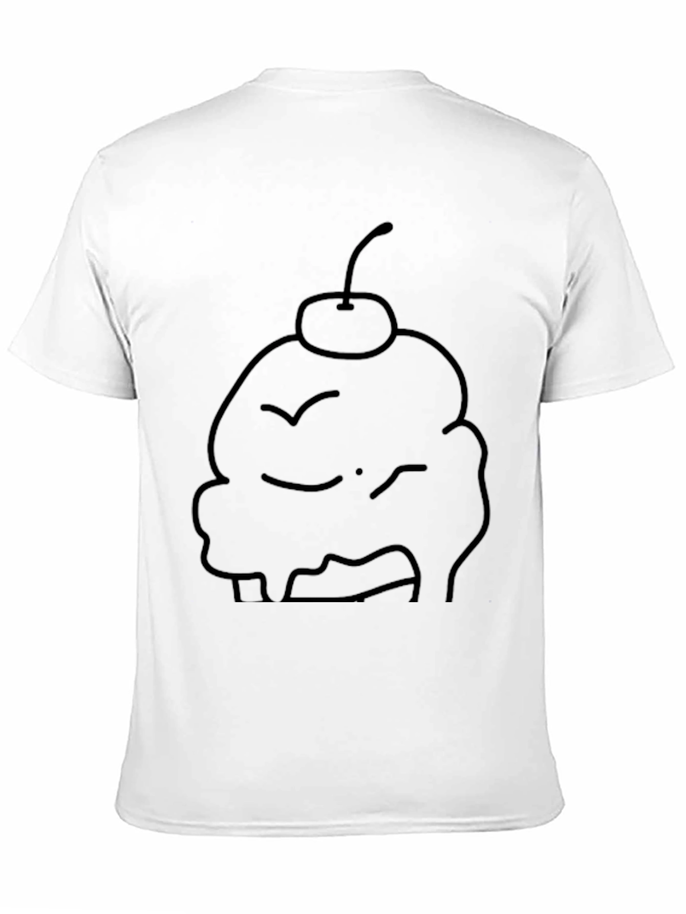 Cupcake T-Shirt - Black Cotton Graphic Tee