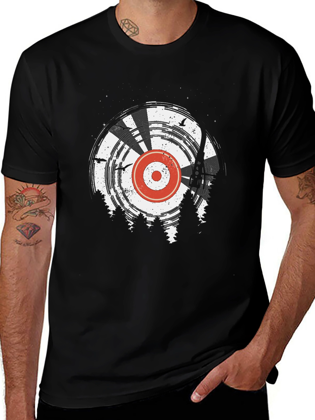 Target & Forest Graphic Tee - Casual Style