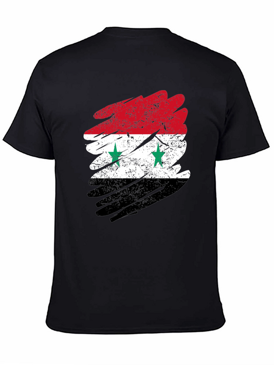 Syria Flag Distressed T-Shirt