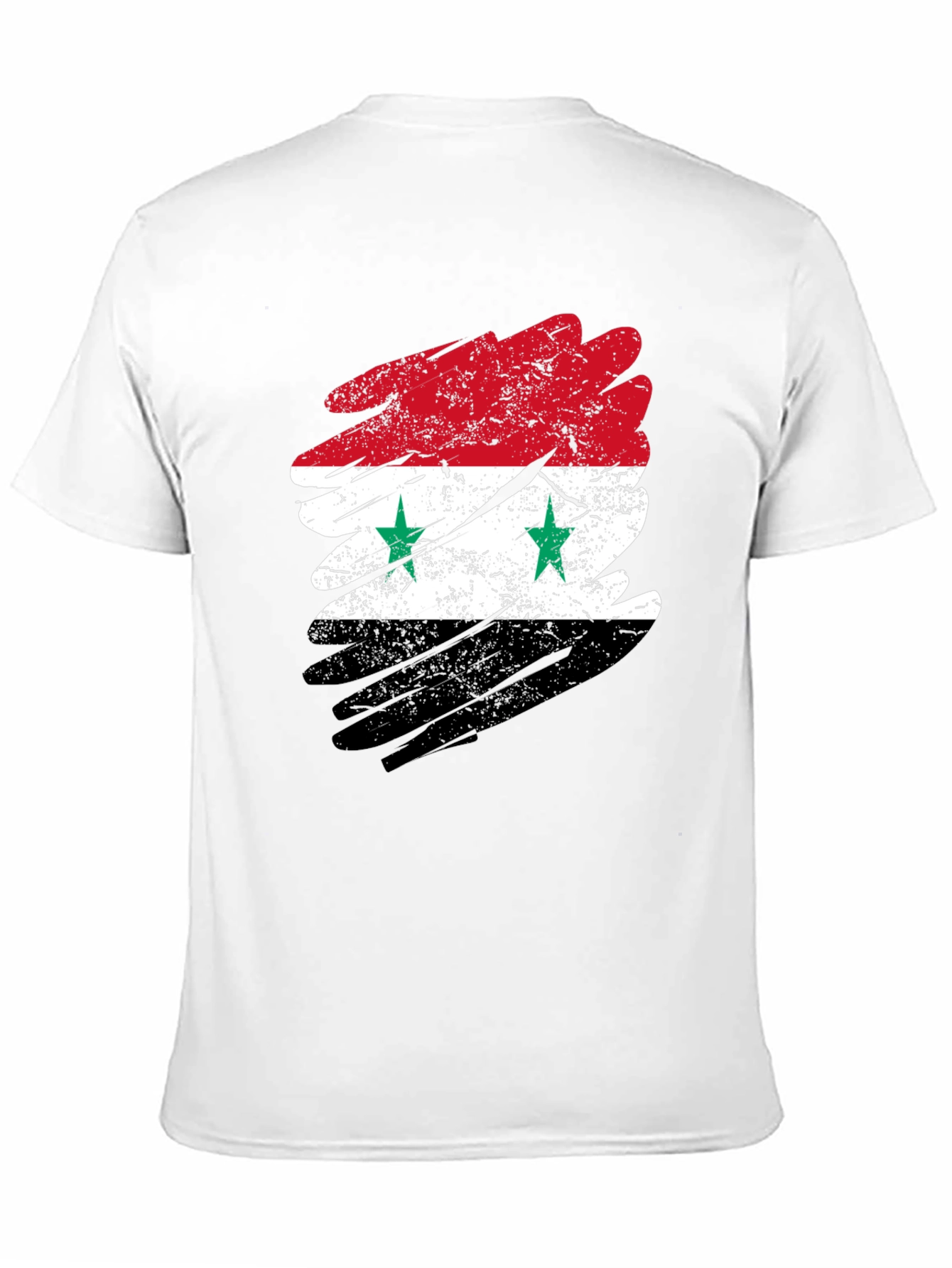 Syria Flag Distressed T-Shirt
