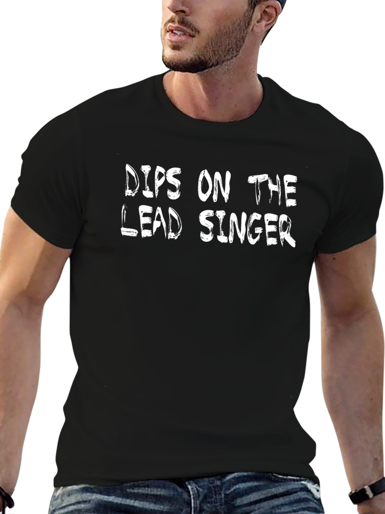 Dibs on the Lead Singer Black Crew Neck T-Shirt